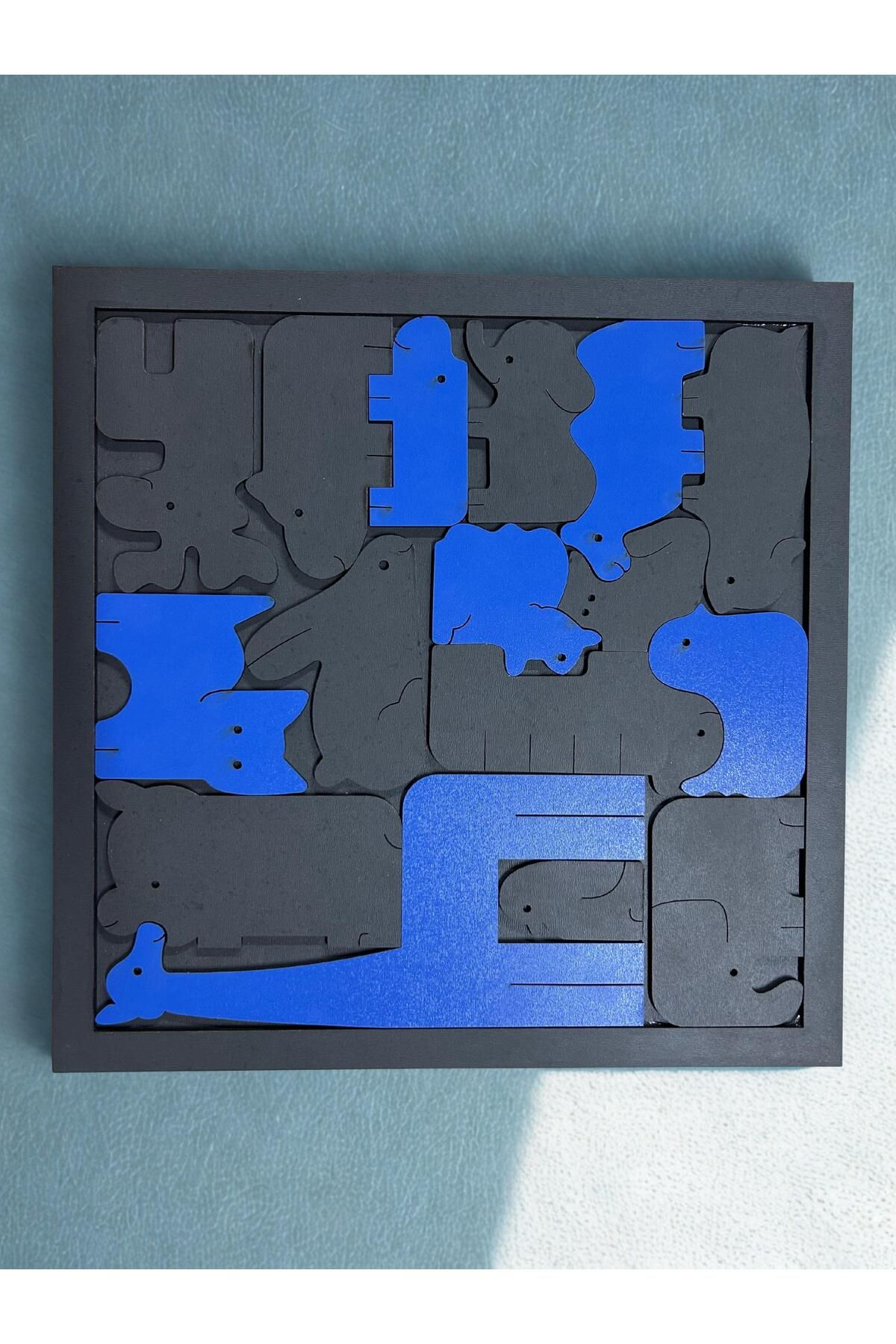Aras Vizyon Tasarım Çocuk Puzzle 2 Renk Hayvan Figür