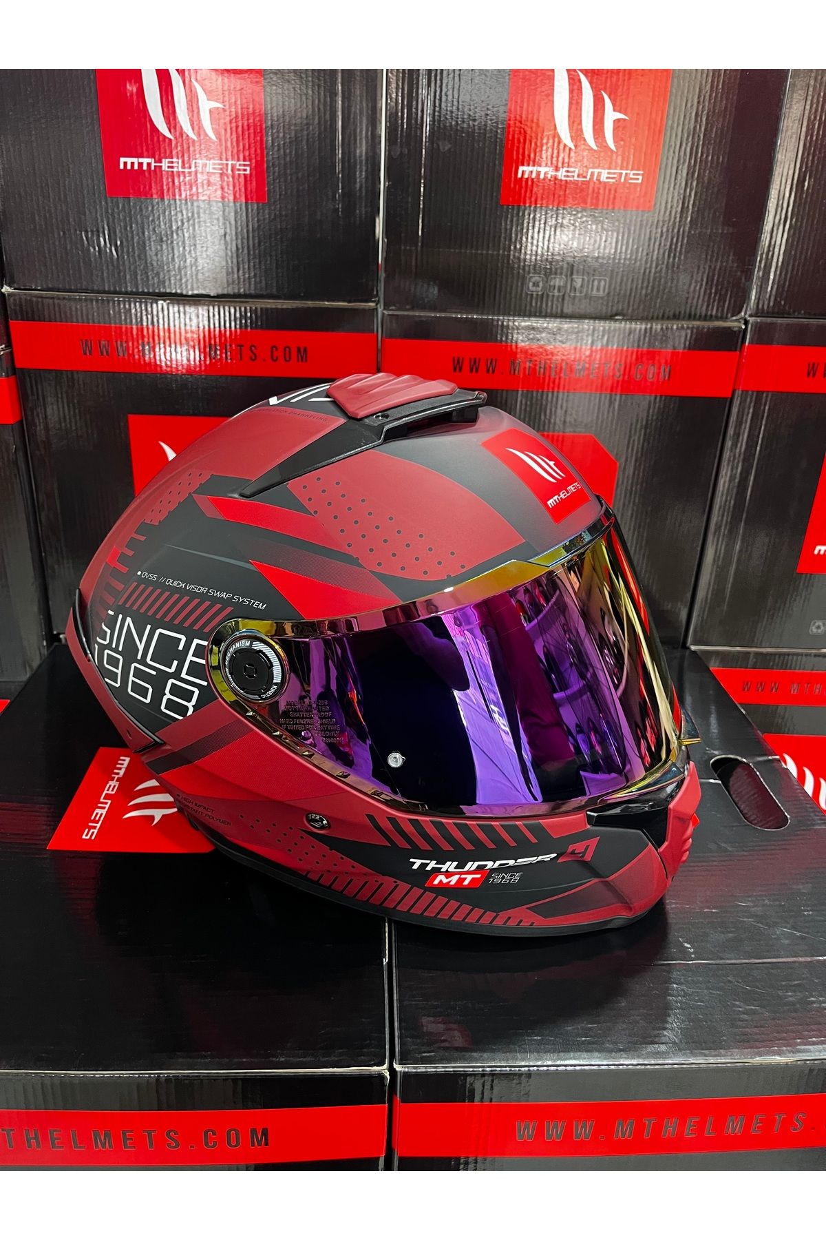 MT Helmets Thunder 4 Sv luminence D5 (şeffaf vizörlü)