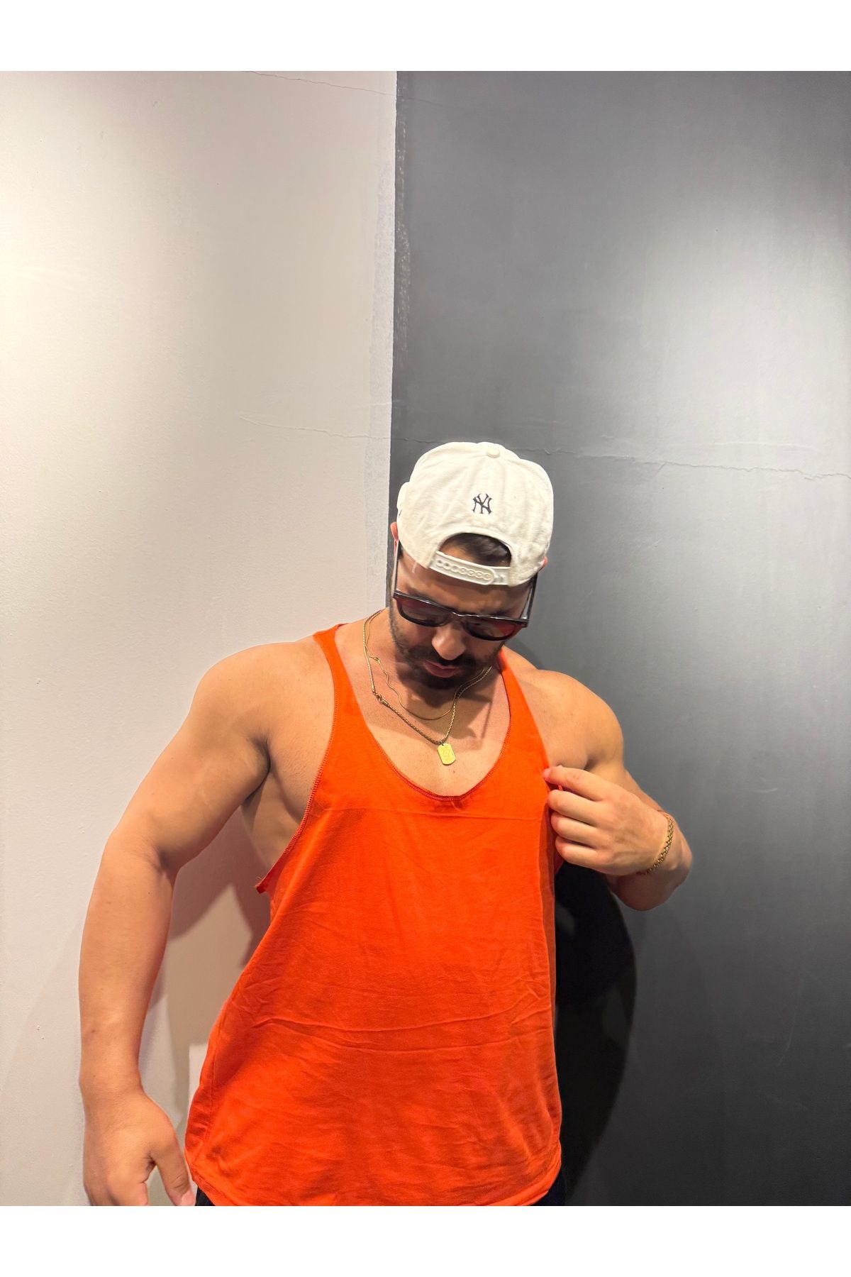 Bas Body FitnessWear İnce İpli Spor Fitness Atlet Bol Kesim Gözler Üzerinizde Olacak
