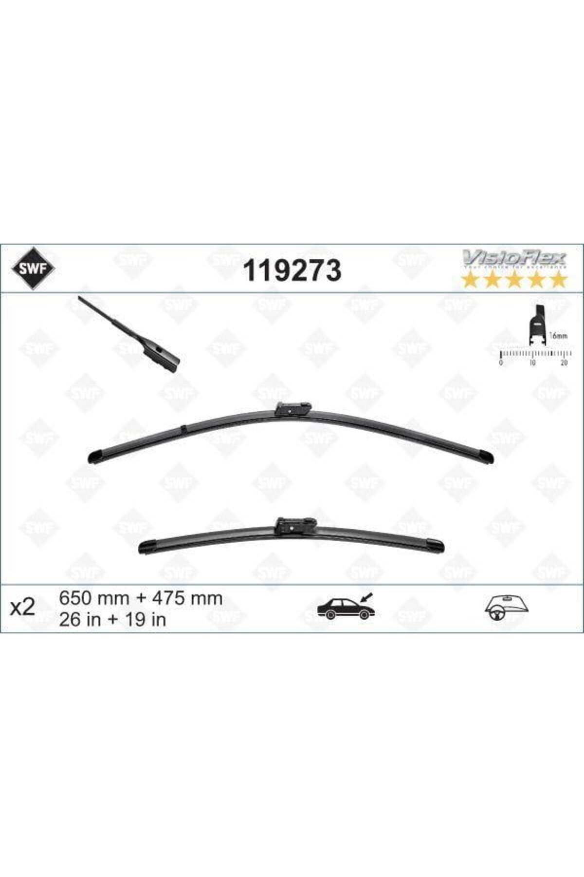 VALEO SILECEK ON 650 mm / 475 mm TESLA MODEL Y 5YJY 2019 MODEL 3 5YJ3 2018 VW PASSAT B8 T-ROC ARTEON