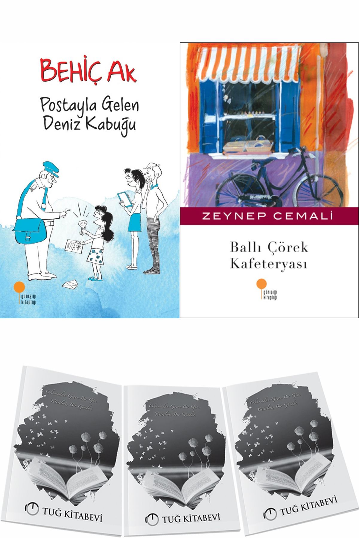 Günışığı Kitaplığı Postayla Gelen Deniz Kabuğu ve Ballı Çörek Kafeteryası + Hediyeli
