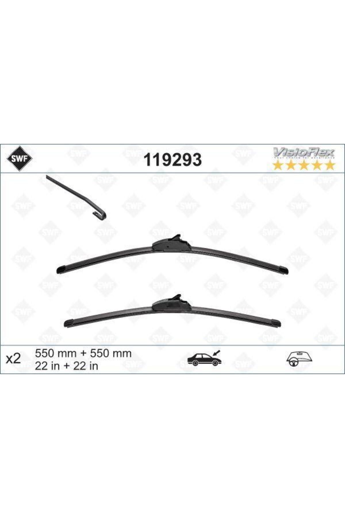 VALEO SİLECEK 55 55 X2 FLATBLADE-MUZ TİPİ LANDROVER DISCOVERY 3 04 RANGEROVER SPORT 05