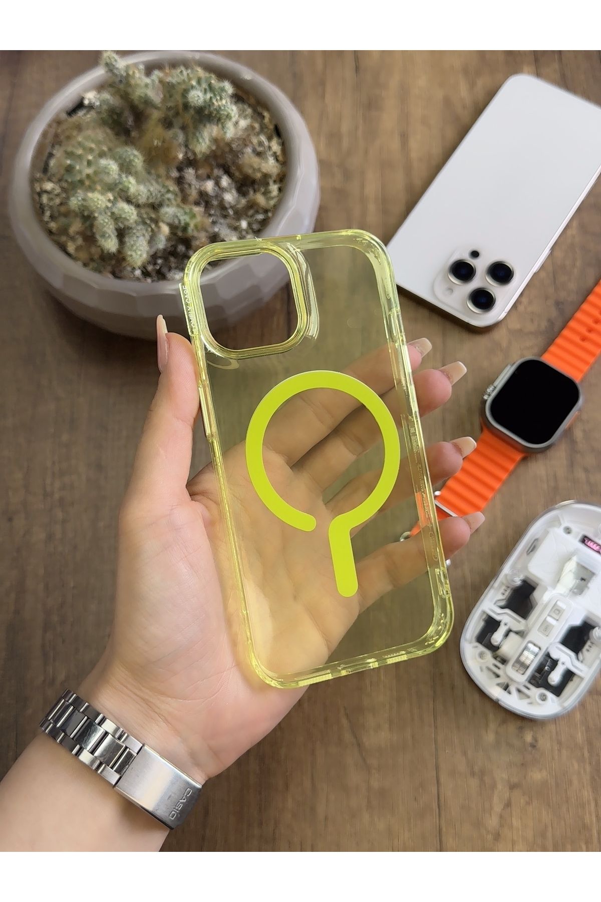 MTL iPhone 15 MagSafe Uyumlu Silikon Kılıf Soocase661