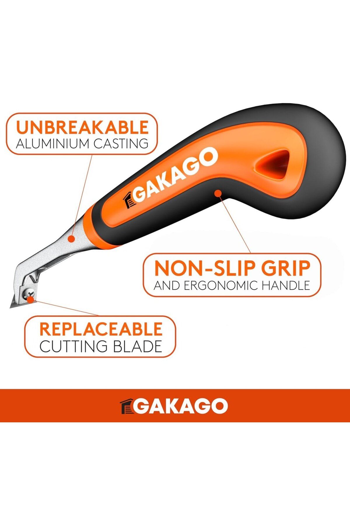Gakago-Power Scraper Triangular - Professional Scraper With Tungsten Carbide Blade 3