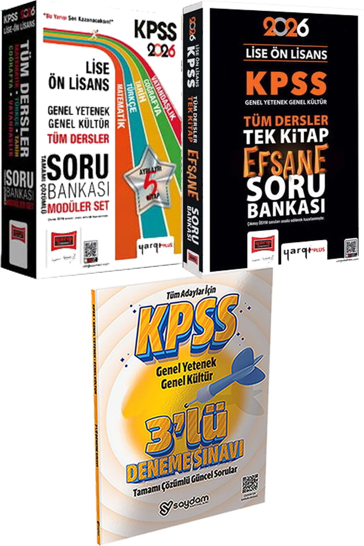 Yargı Yayınları 2026 KPSS Lise Ön Lisans Modüler Soru - Tüm Dersler Tek Kitap Efsane Çek Kopart Soru + 3lü Deneme