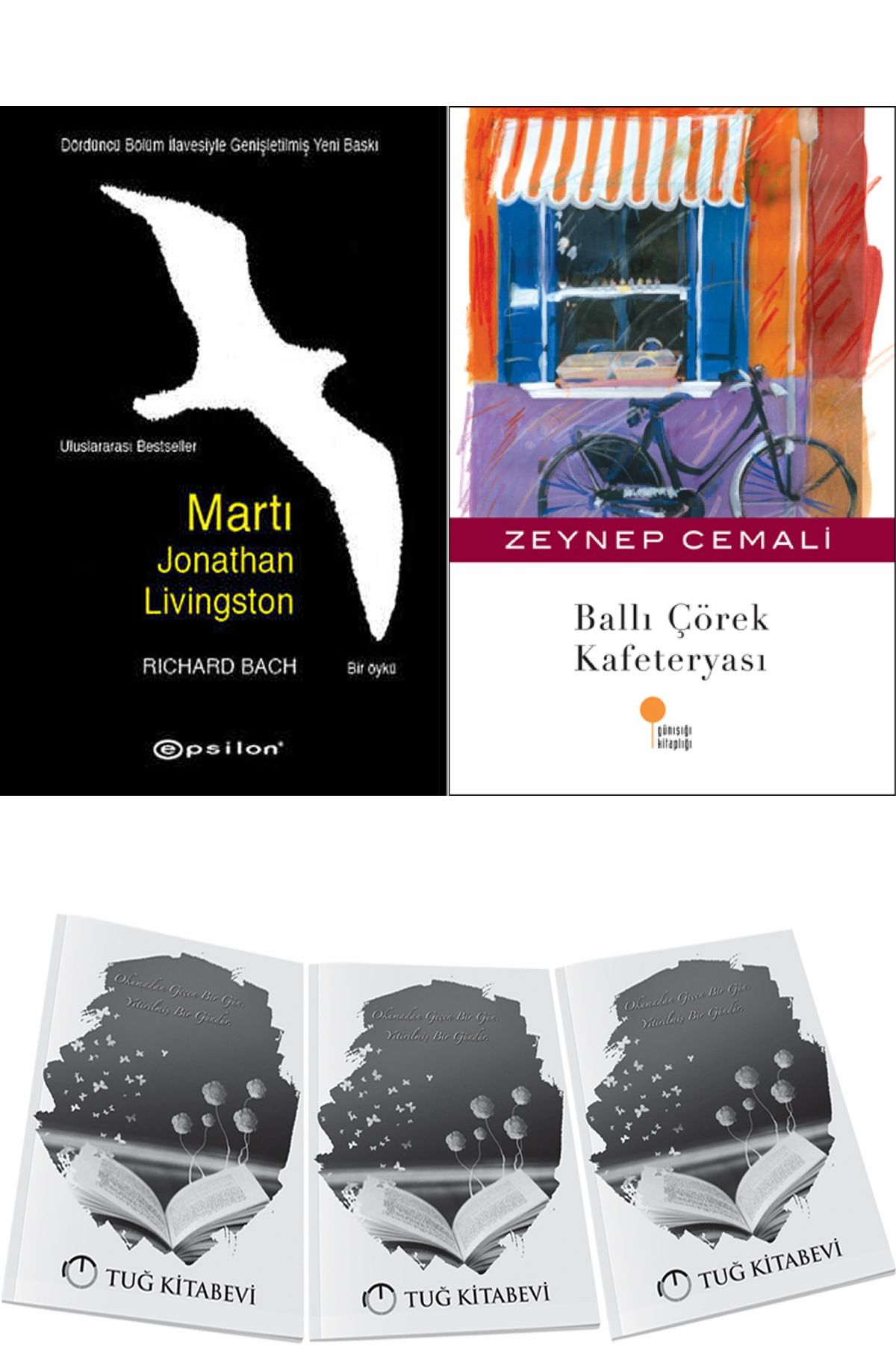 Epsilon Yayınevi Martı Jonathan Livingston ve Ballı Çörek Kafeteryası + Hediyeli