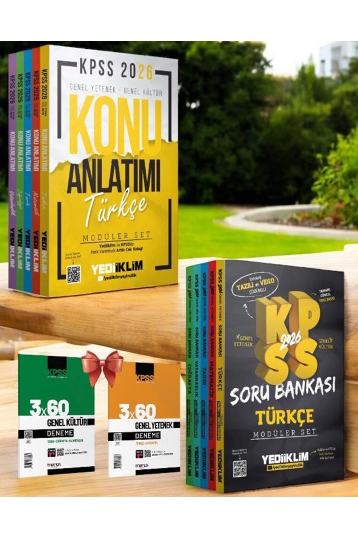 Yediiklim Yayınları 2026 KPSS Genel Yetenek Genel Kültür Konu ve Soru Modüler 10'lu Set-KPSS Deneme Hediye