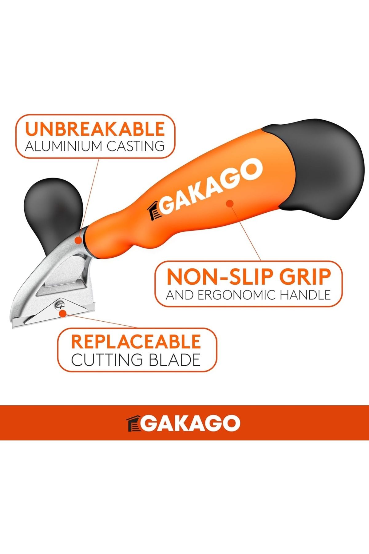 Gakago-Power Scraper Triangular - Professional Scraper With Tungsten Carbide Blade 6