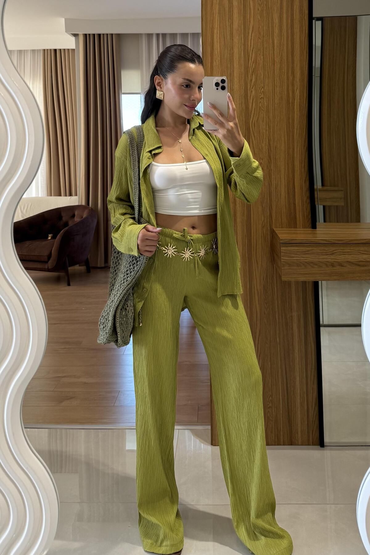 Gizem Ecemiş Wanted Yeşil Krinkıl Takım