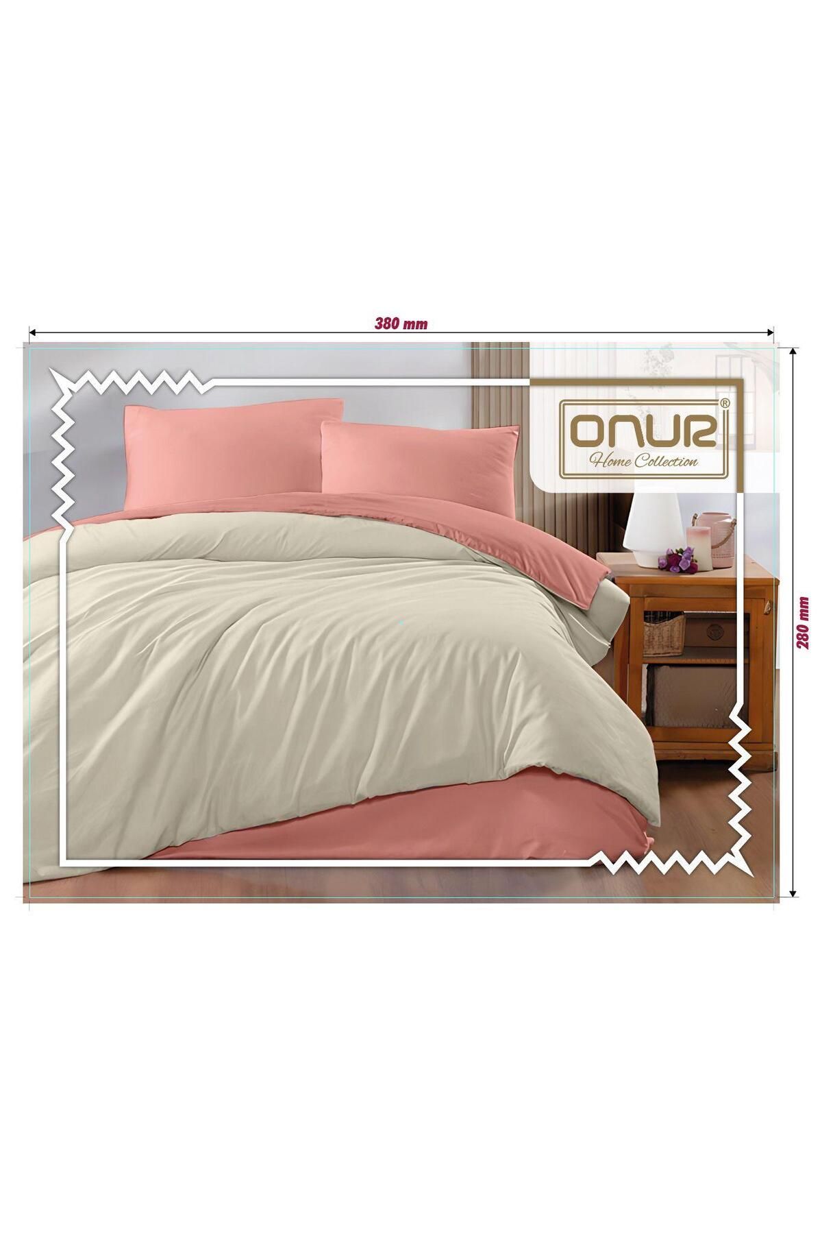Bella Home Onur %100 Pamuk Çift Kişilik Nevresim Takımı - Çarşafı Lastikli