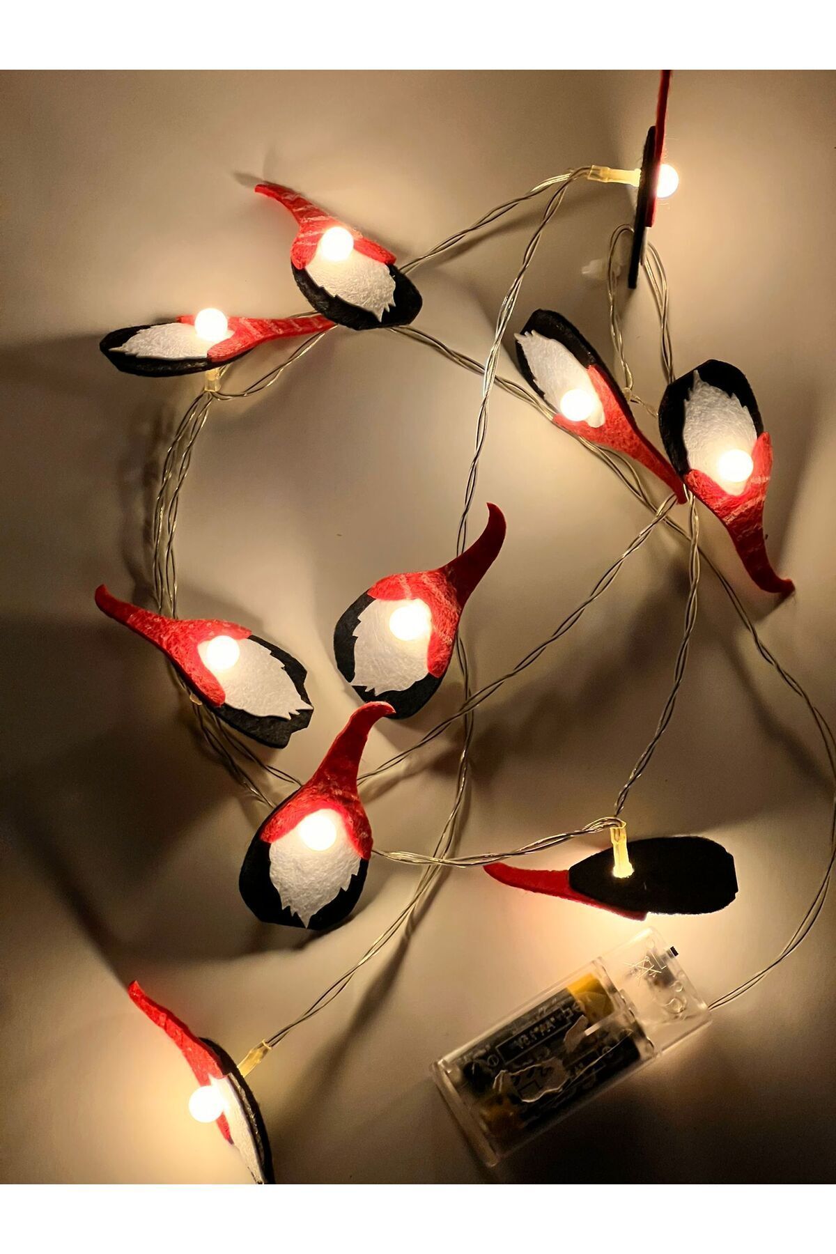 Elioure PİLLİ 1.5 METRE GÜNIŞIĞI IŞIK YILBAŞI CÜCELERİ DEKOR LED IŞIK