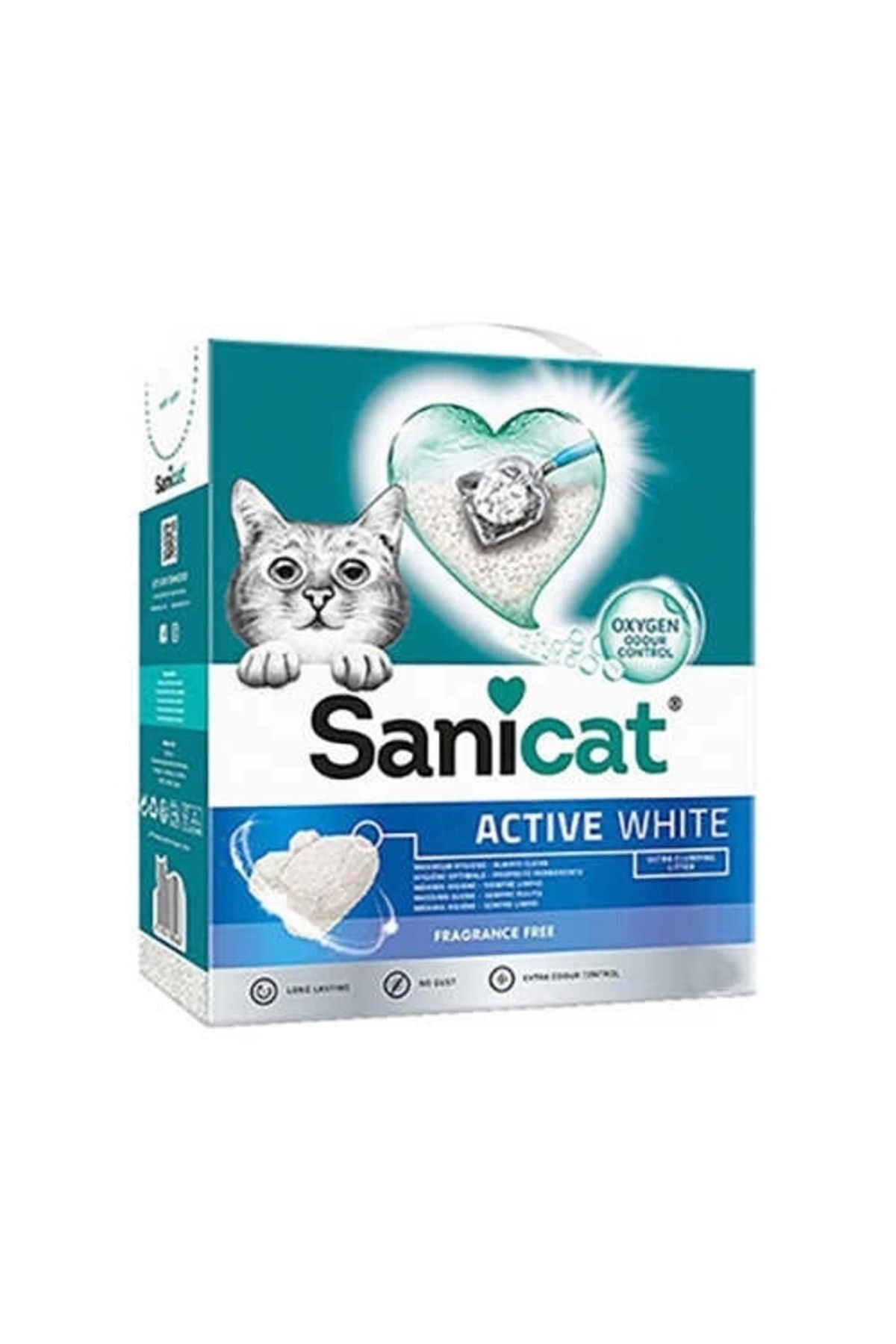 Elioure Active White Ultra Topaklanan Kedi Kumu 6 LT alithestereo
