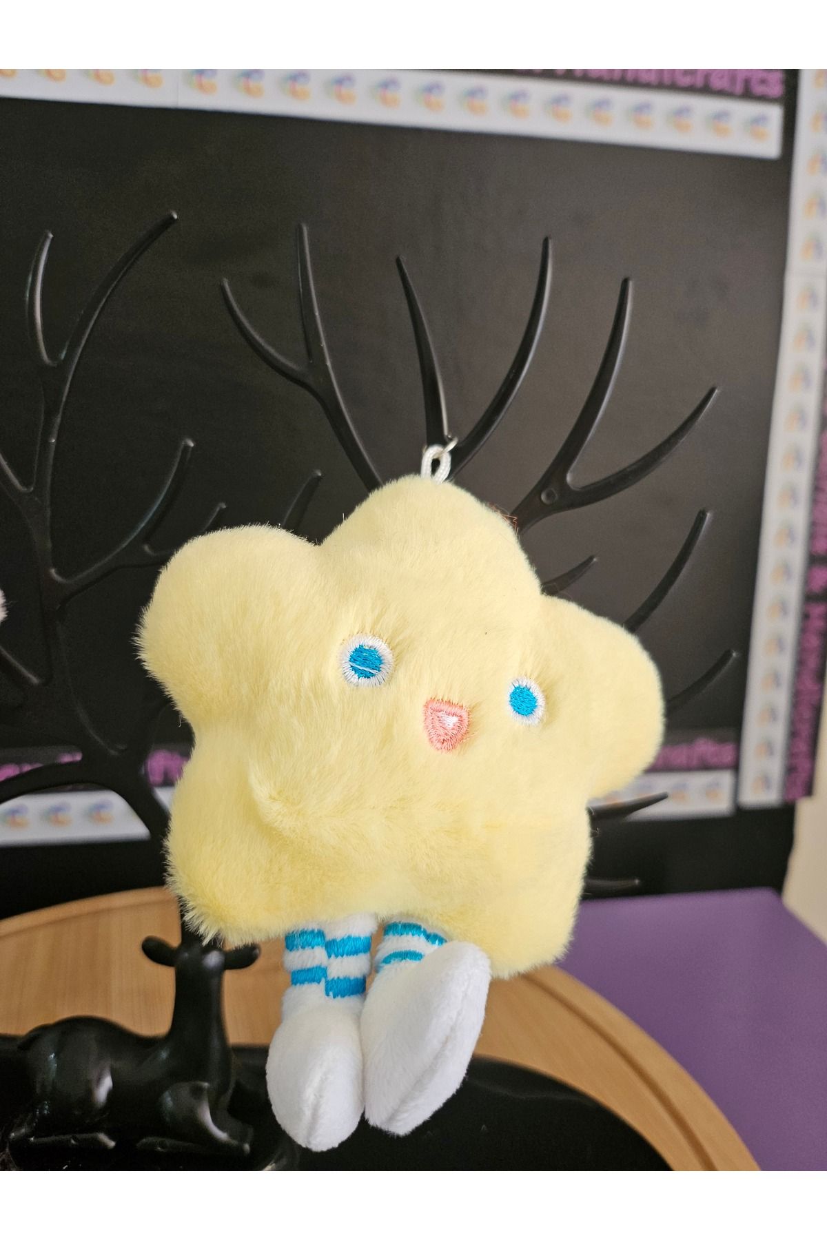 NO BRAND Peluş Yıldız anahtarlık