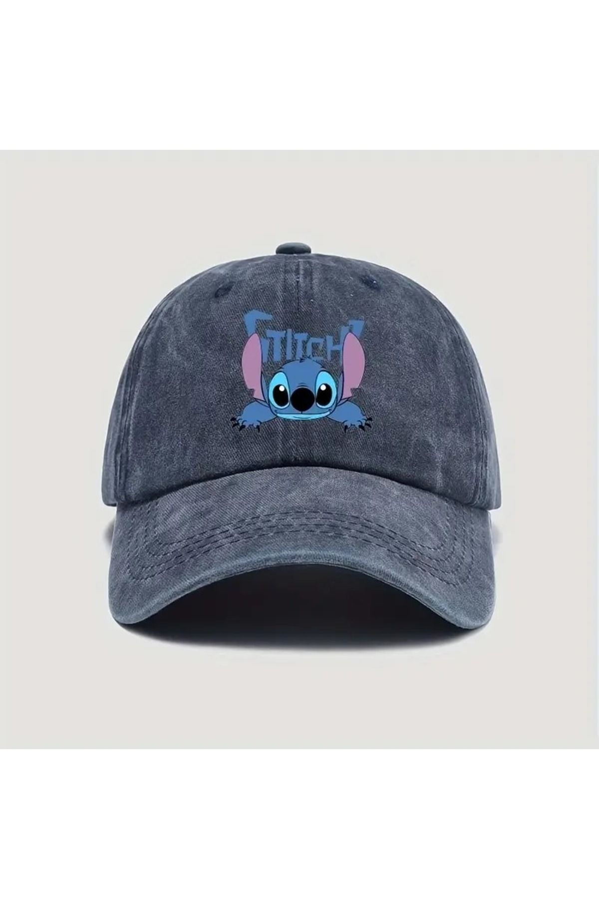 Touz Moda Yıkamalı Vintage Stitch Baskılı Unisex Şapka