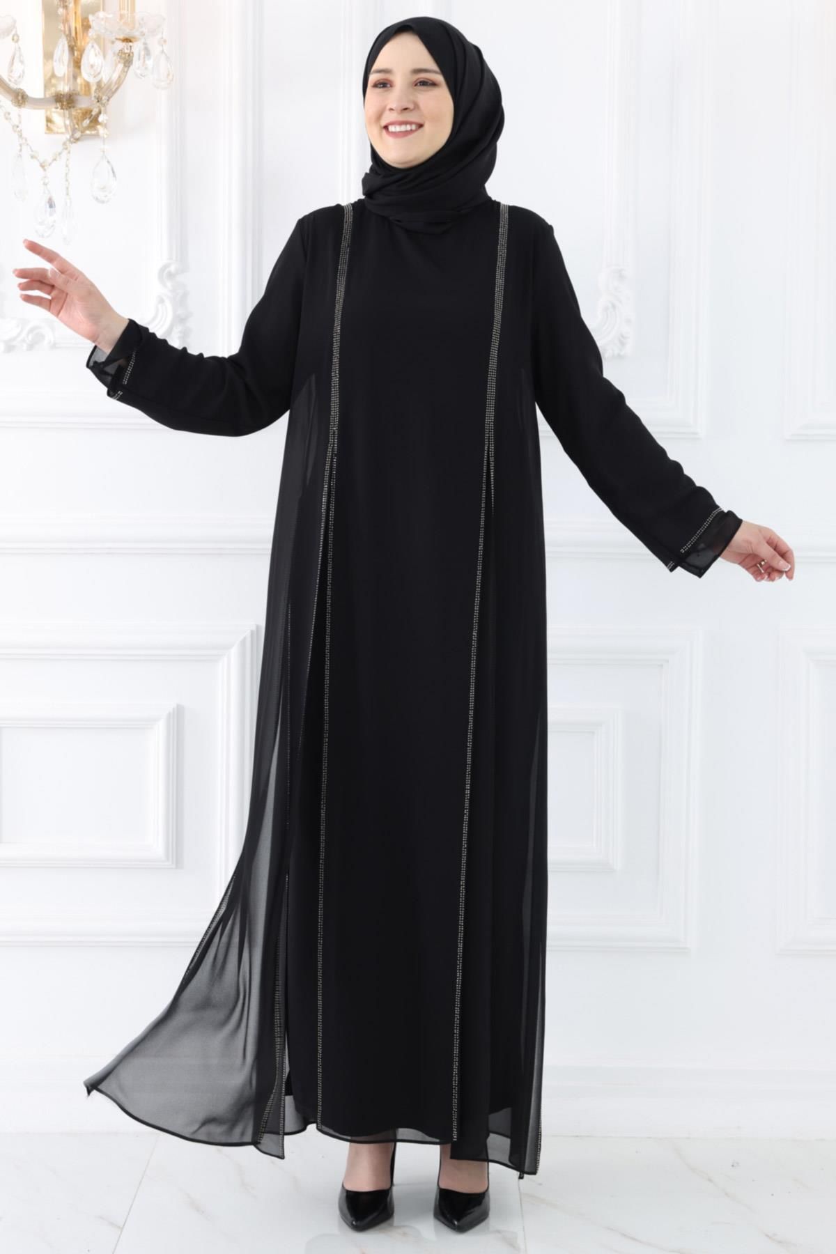 Modaviki Lavin Abiye Siyah ISR966