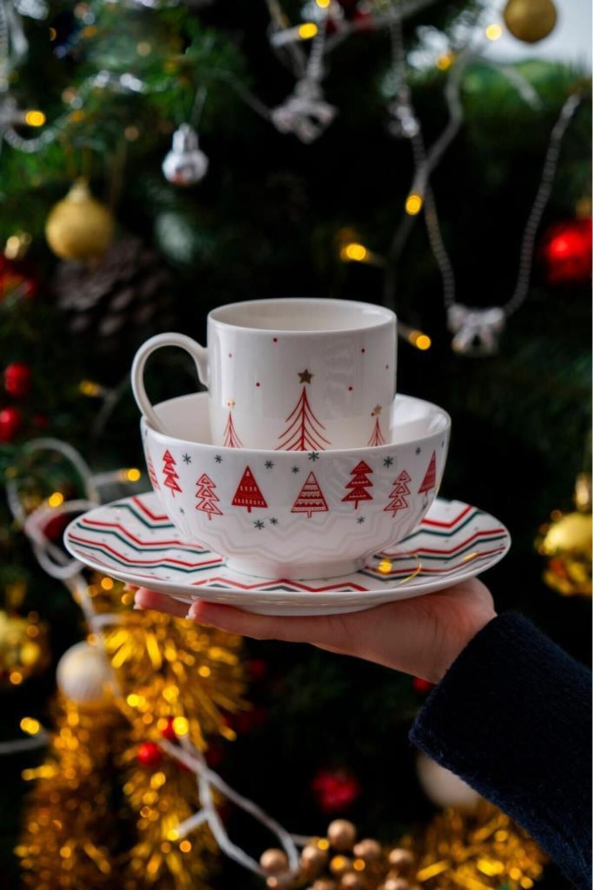 Elioure NOEL 3 PARÇA KAHVALTI SETİ