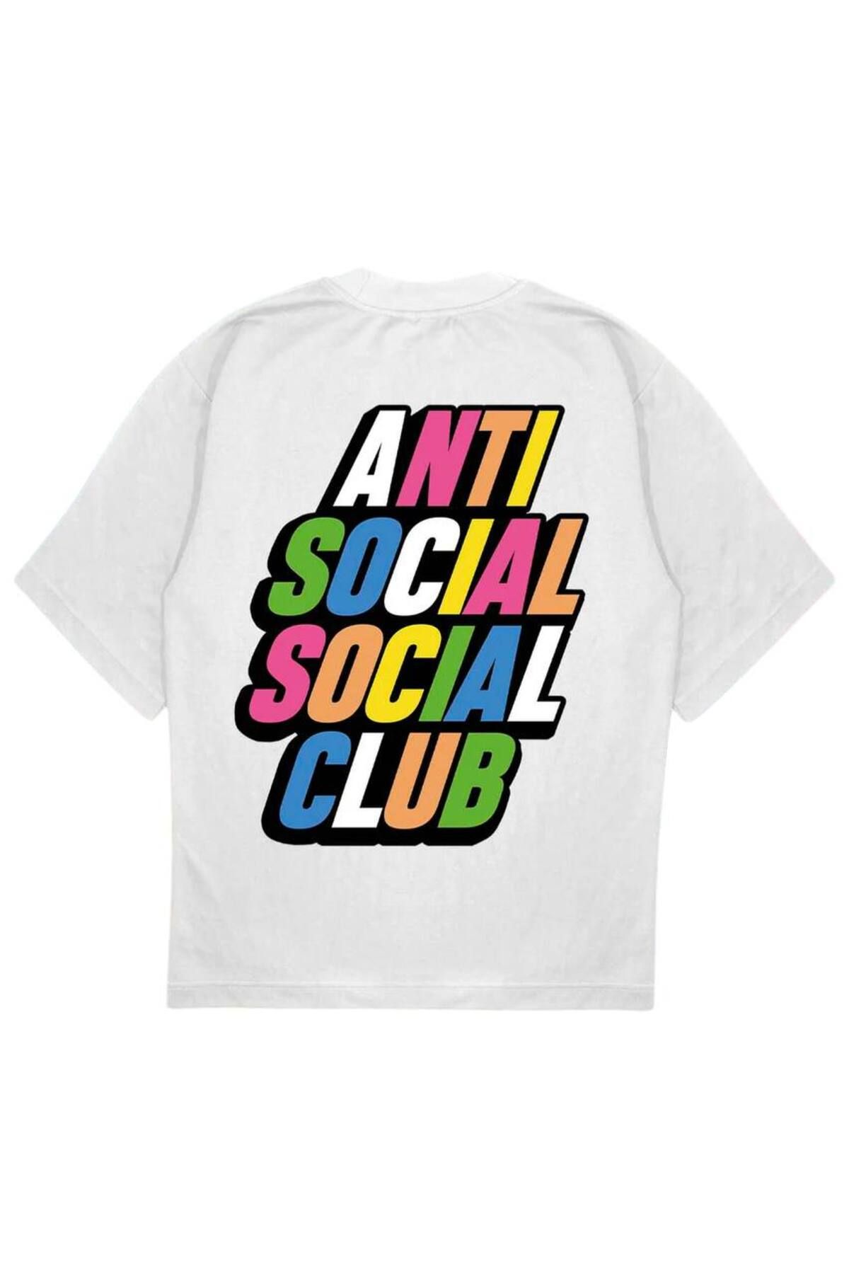 SVART WEAR ASSC RAINBOW BLACK T-Shirt OVERSIZE tişört BEYAZ