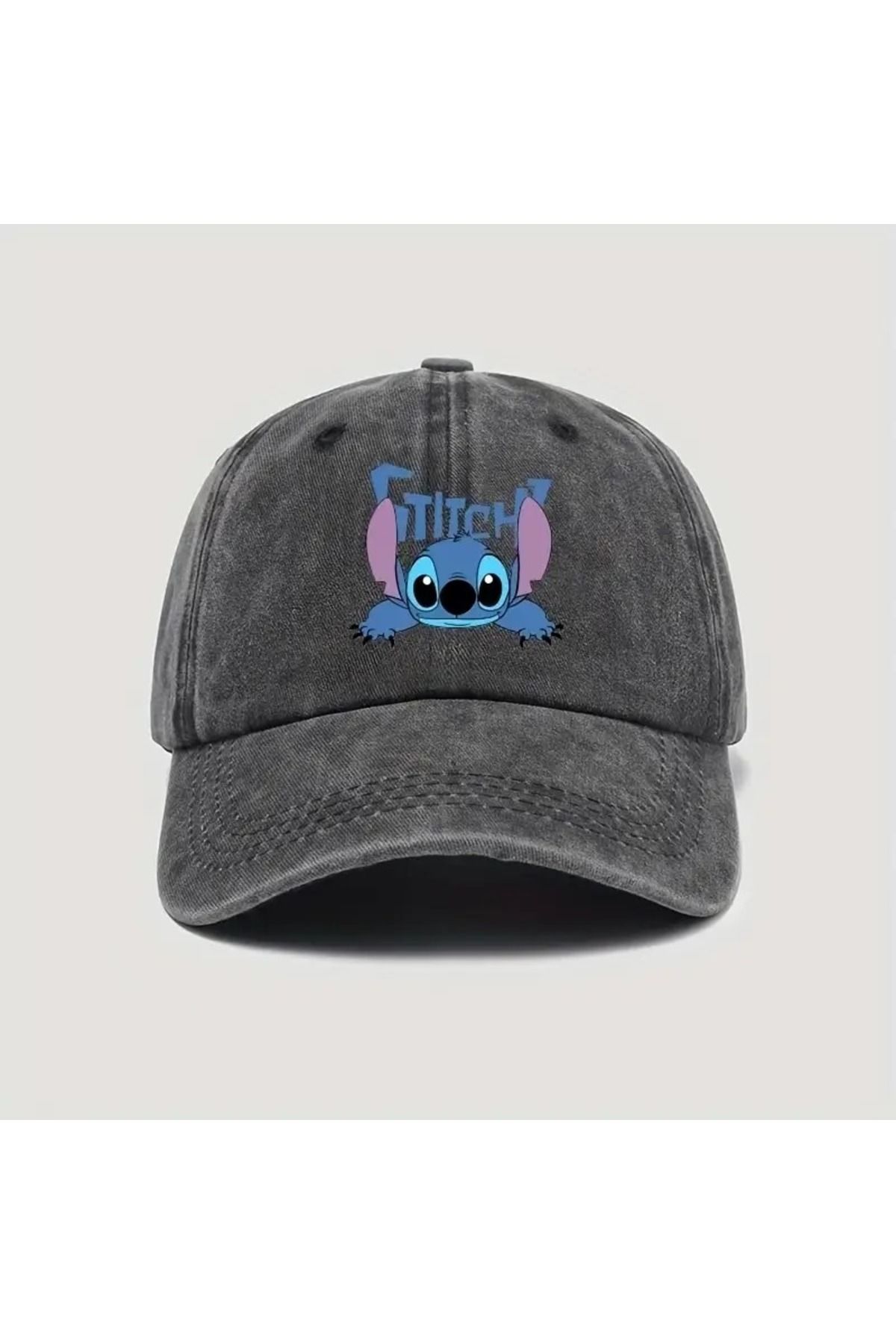 Touz Moda Yıkamalı Vintage Stitch Baskılı Unisex Şapka
