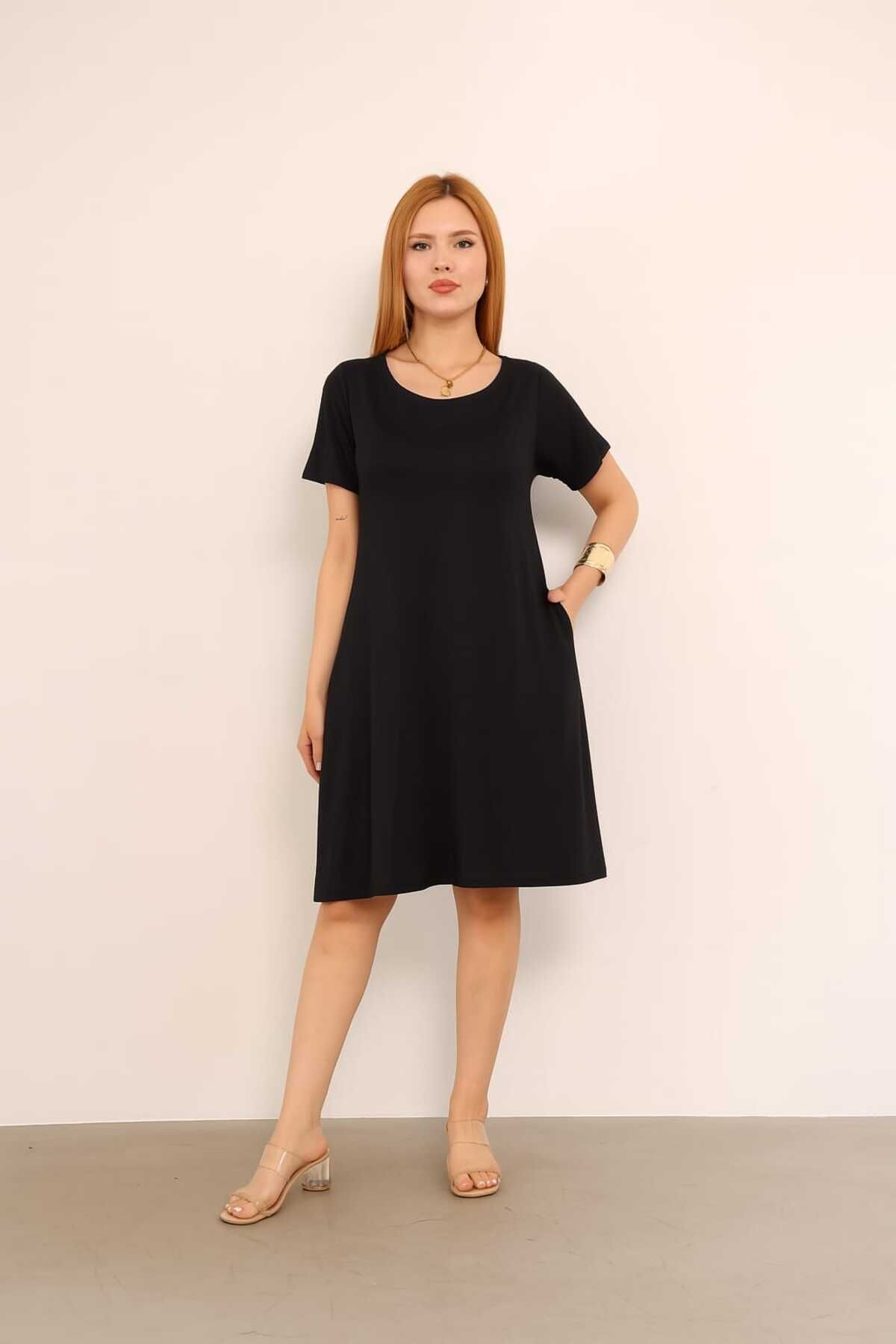 newmisal KISA VİSKON ELBİSE