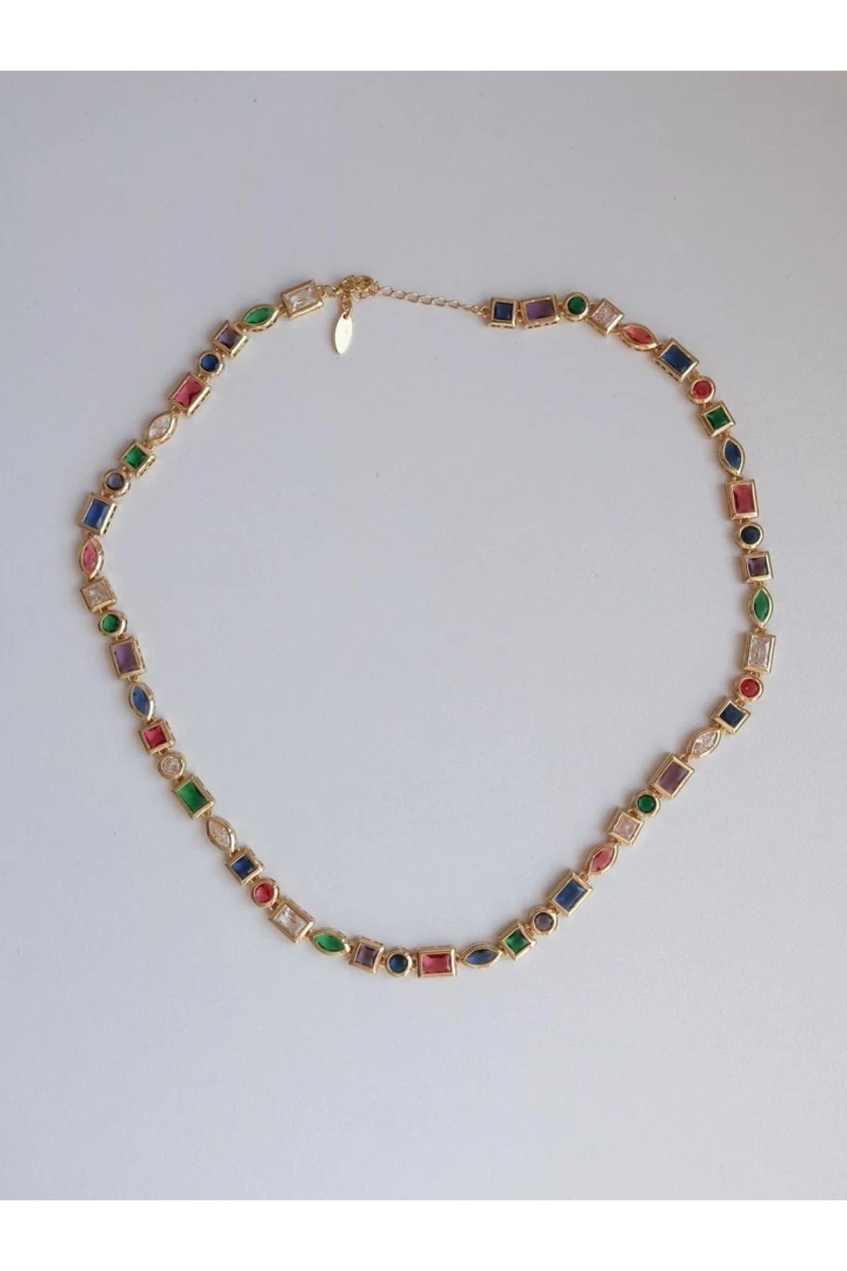 Reorah Collection Colorful Multiple Gems Kolye