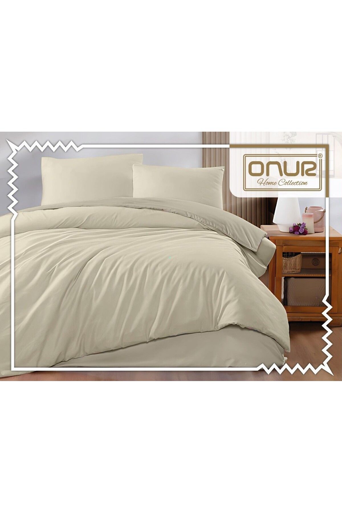 Bella Home Onur %100 Pamuk Çift Kişilik Nevresim Takımı - Çarşafı Lastikli
