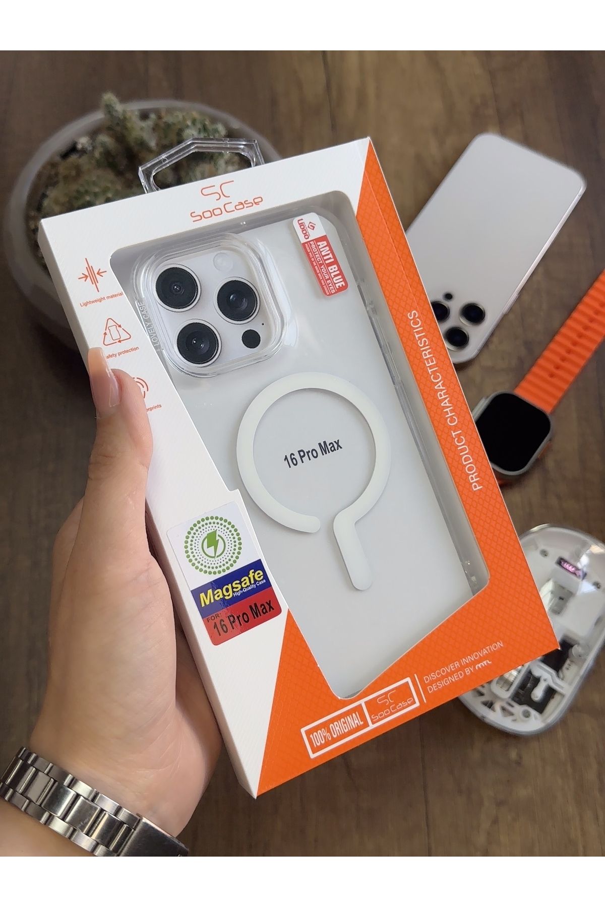 MTL iPhone 16 Pro Max MagSafe Uyumlu Silikon Kılıf Soocase661
