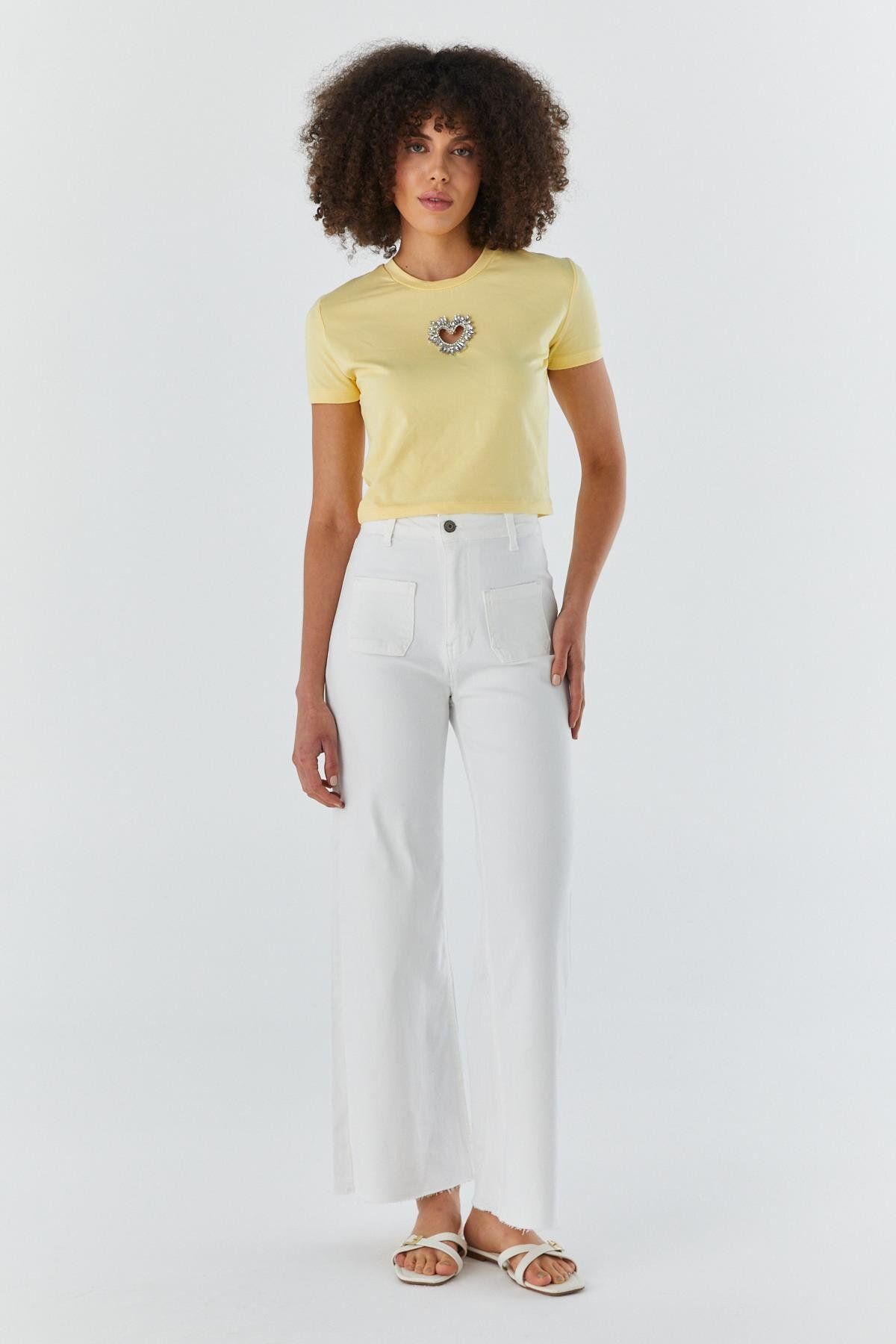 Shopping Shop Wide Leg Pantolon EKRU