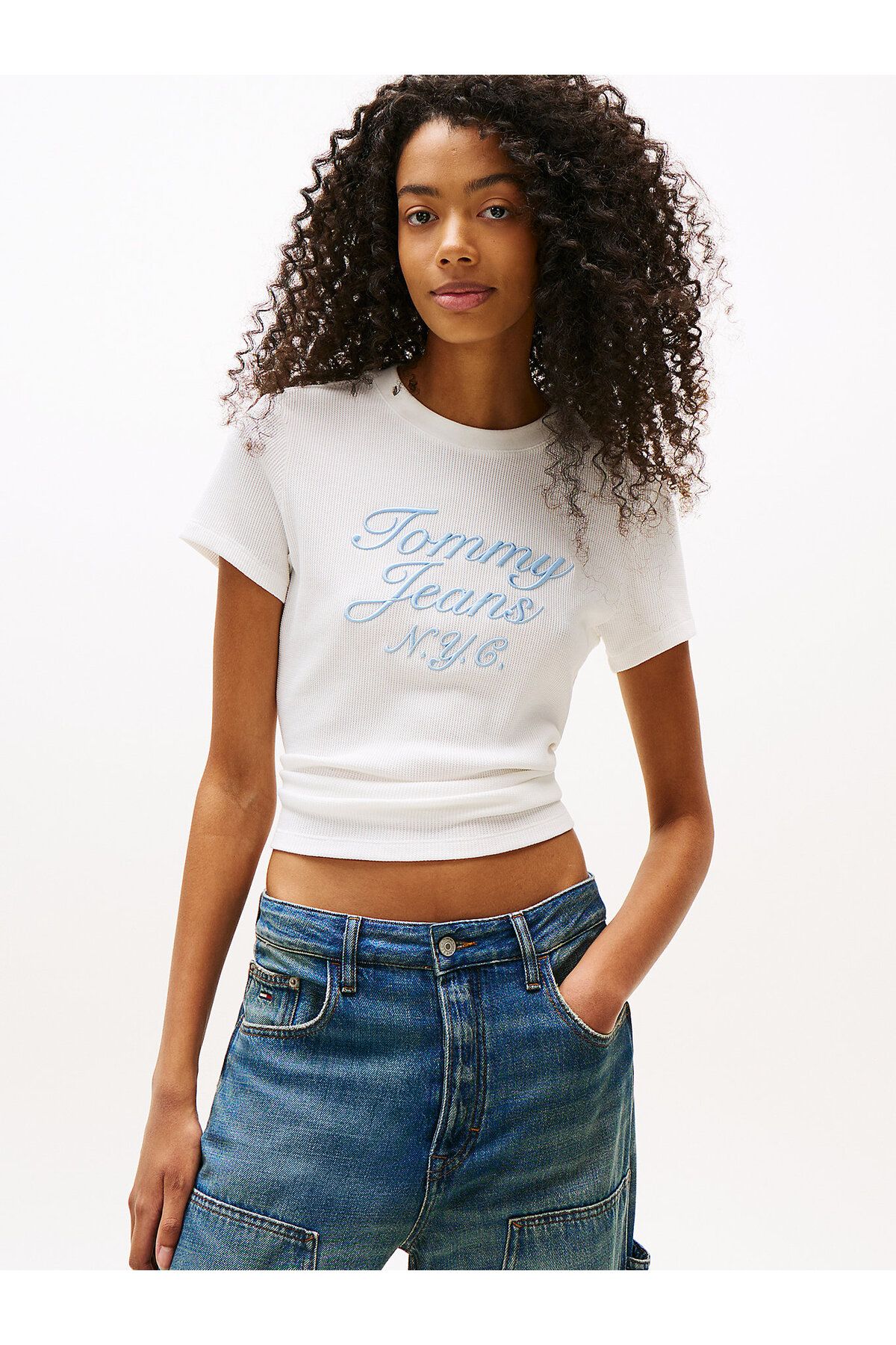 Tommy Hilfiger Varsity Waffle Knit Slim T-Shirt