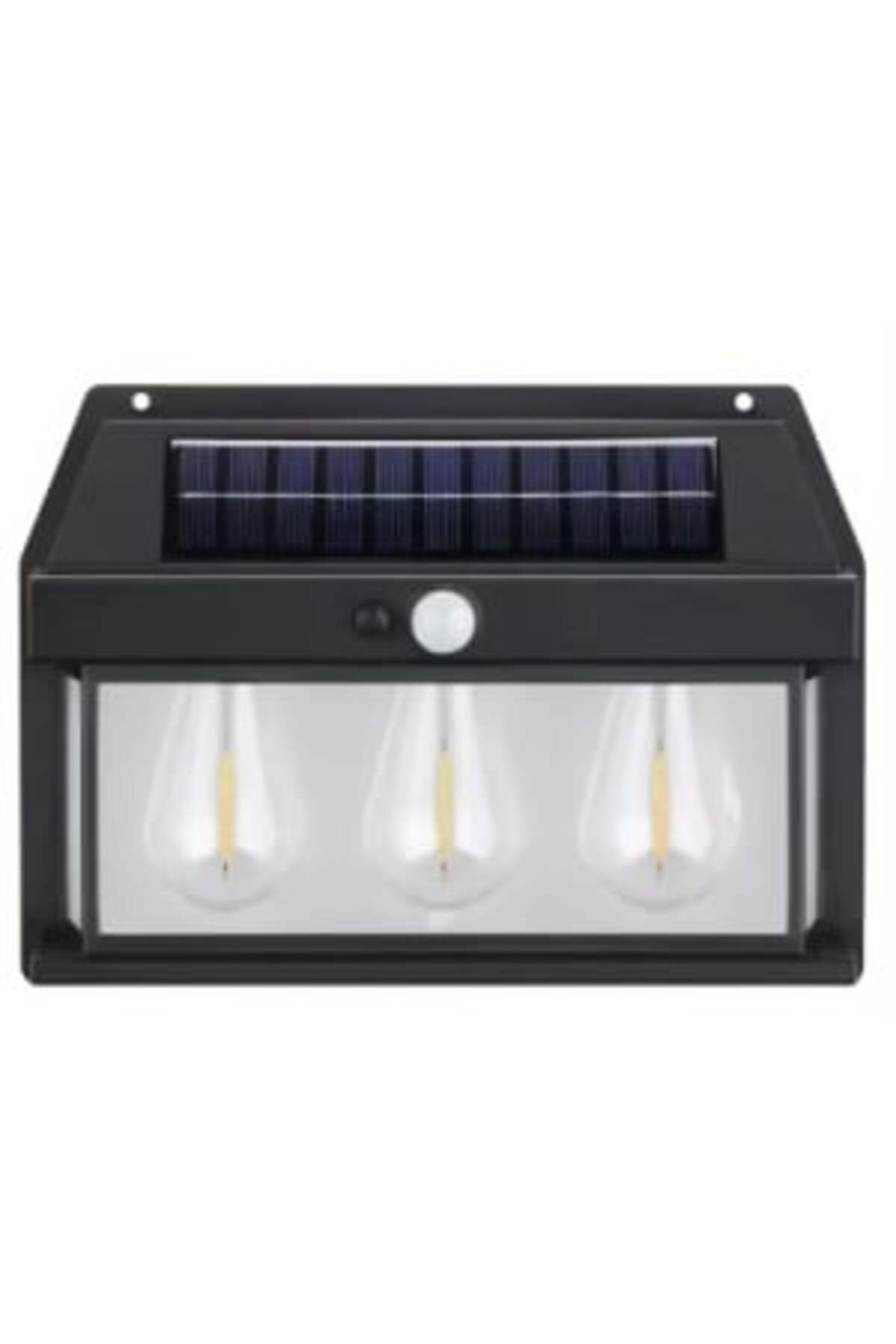 Blusmart-Solar LED Lamp with Motion Sensor 24 x 17 cm for Wall, with 3 Bulbs 2