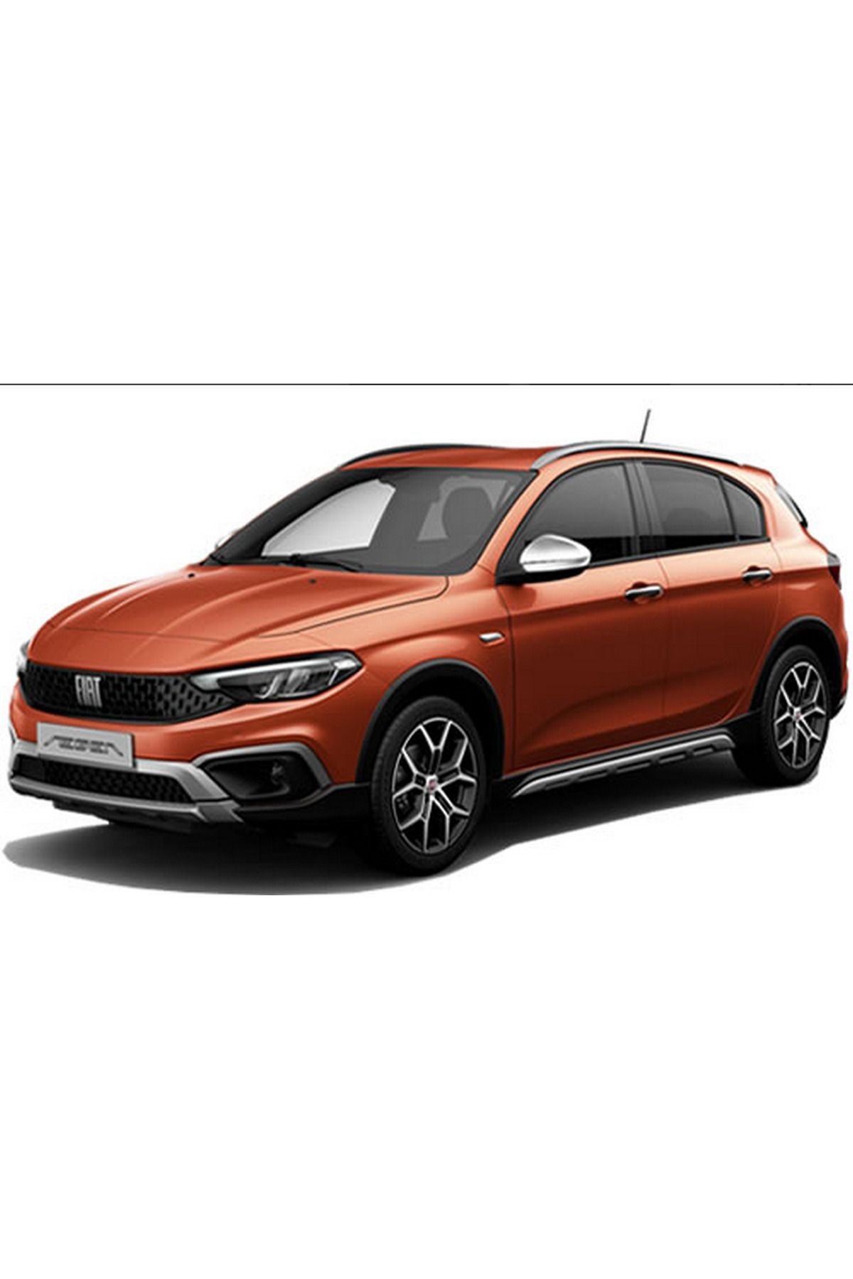 Ecarteks Fiat Egea Cross 2020 ve Sonrası Uyumlu Klisli-Kaymaz Taban Velur Halı Paspas Seti