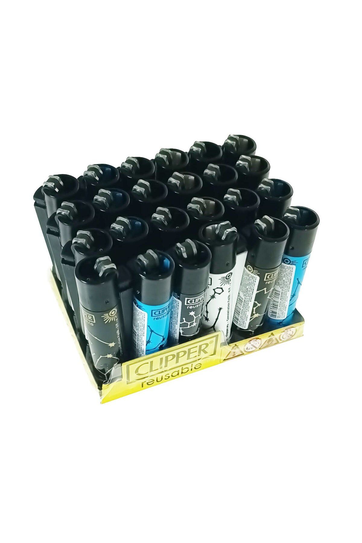 Clipper-Set of 24 classic Clipper lighters, pocket, refillable, multicolor 3