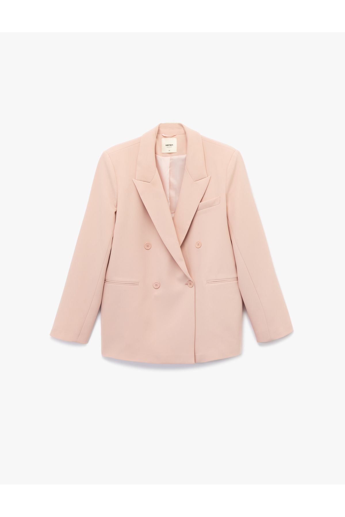 Koton Kruvaze Uzun Kollu Oversize Blazer Ceket