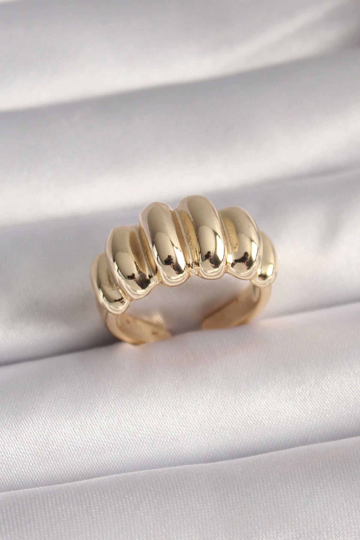 shopwave Pirinç Gold Renk Kadın Yüzük - TJ-BYK3096