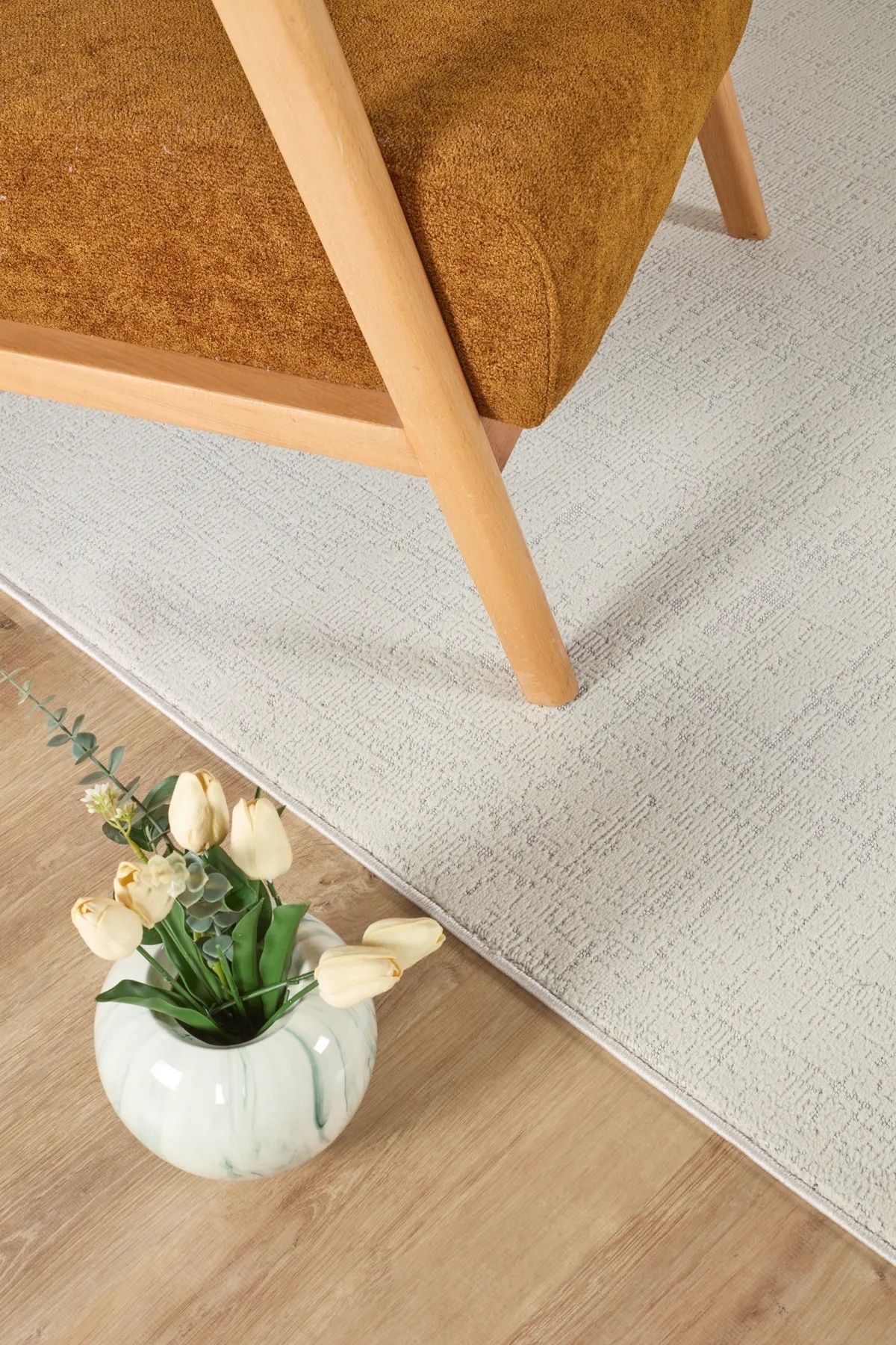 vinosahome Yumuşak Bukleli Modern Pamuk Halı Salon Mutfak Oturma Odası Yolluk Koridor Halısı Kilim Krem Bej