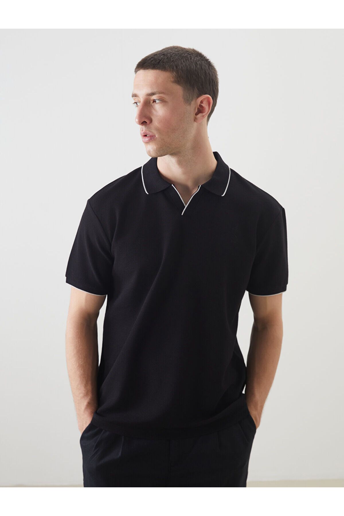 LC Waikiki-Ανδρικό μπλουζάκι με κοντό μανίκι Polo Basic 3