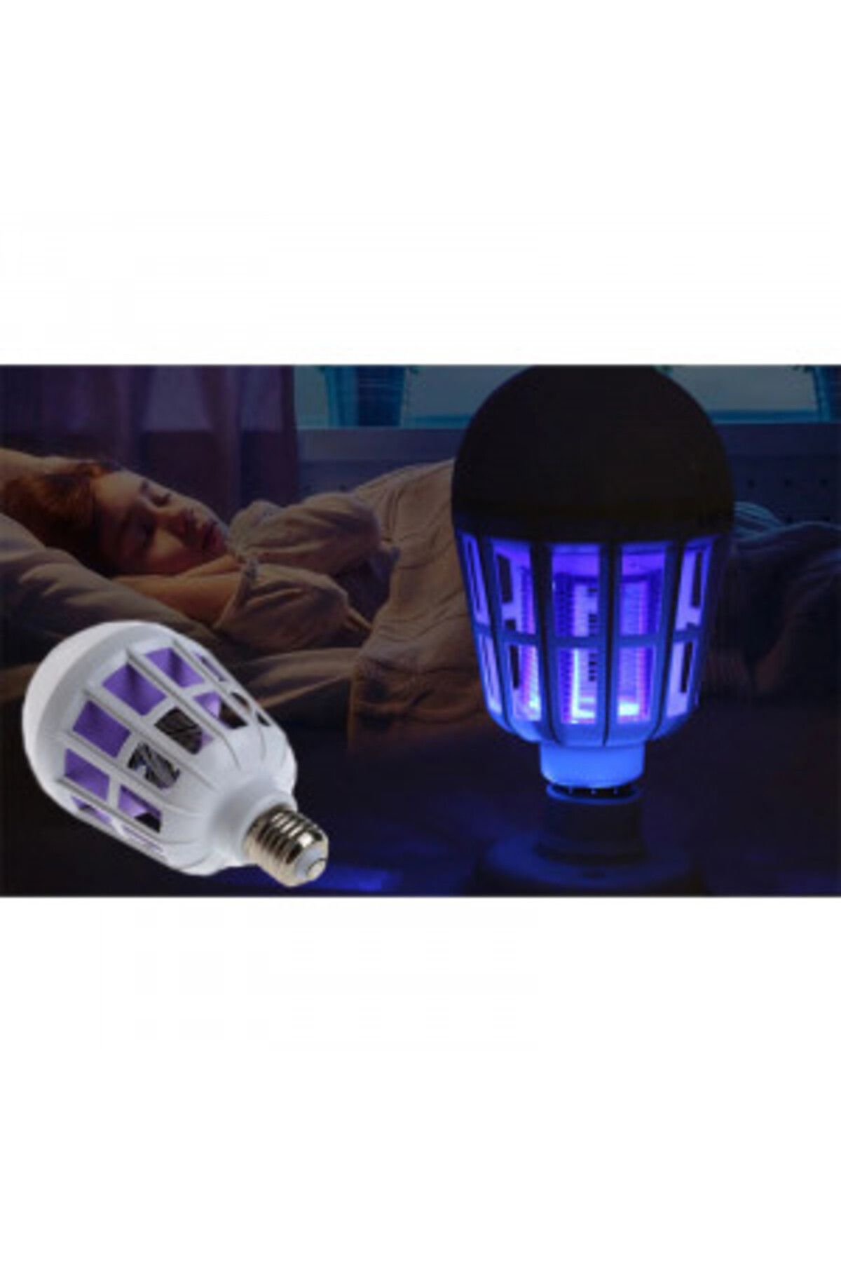 Blusmart-2 In 1 Bulb, LED Insect Repellent With UV Lamp, Eliminates Mosquitoes And 4