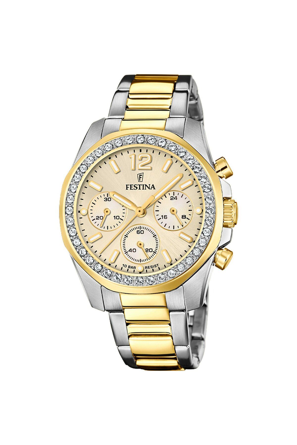 FESTİNA Festina F20607/3 Rainbow Quartz Çelik Altın/Gri 10 ATM 38 mm Kadın Kol Saati