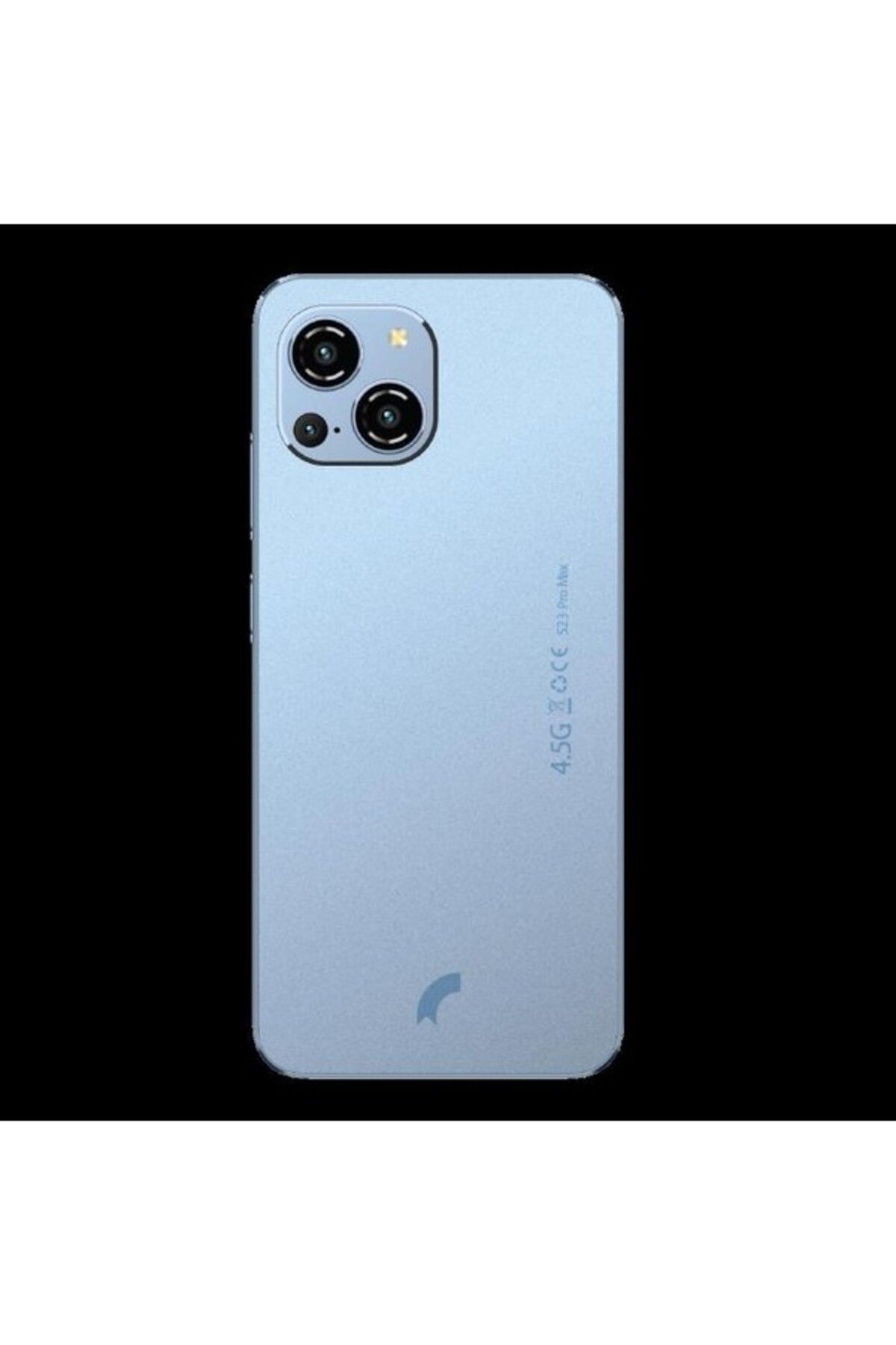 AXYA Reeder S23 Pro Max Kasa ve Arka Batarya Pil Kapak Mavi