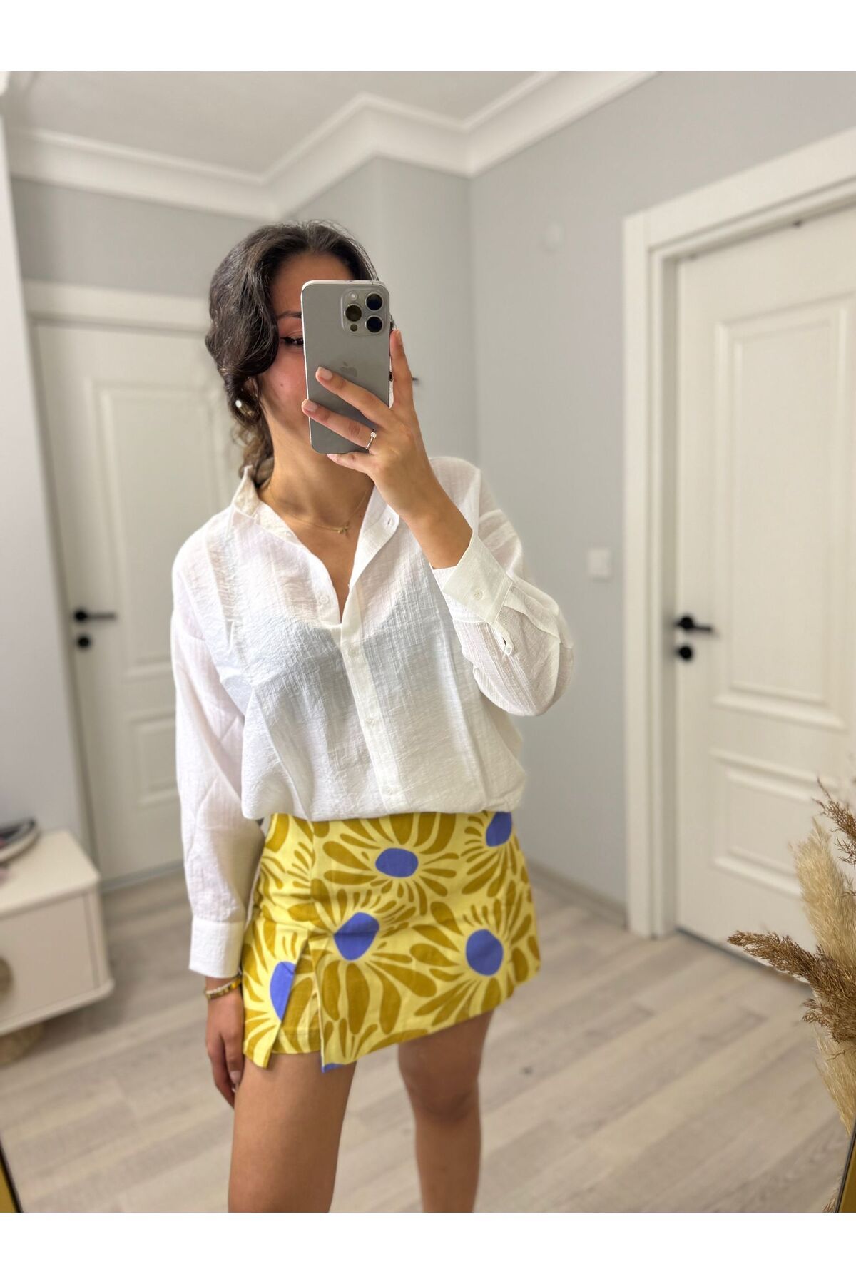 MasalBoutiquee KADIN BEYAZ DOKULU GÖMLEK