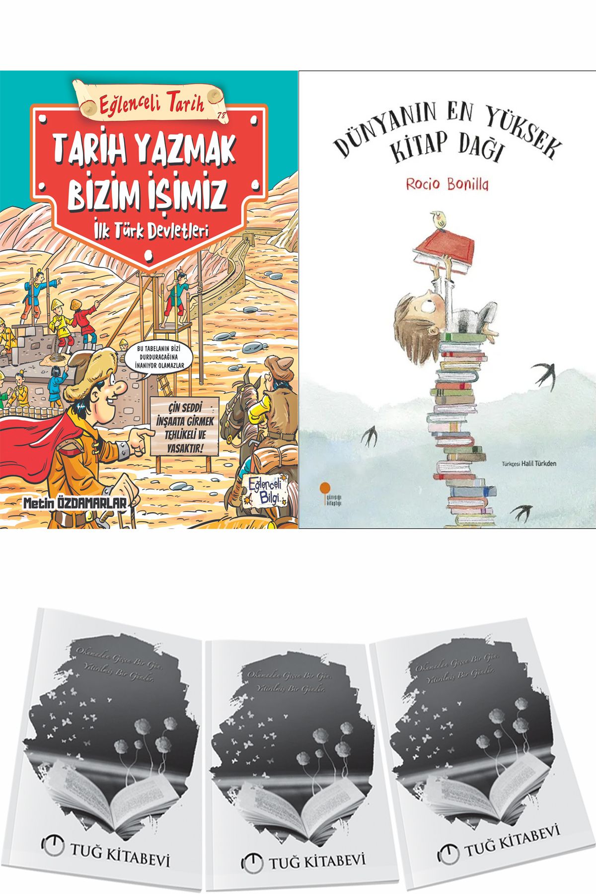 Eğlenceli Bilgi Yayınları Tarih Yazmak Bizim İşimiz İlk Türk Devletleri ve Dünyanın En Yüksek Kitap Dağı + Hediyeli
