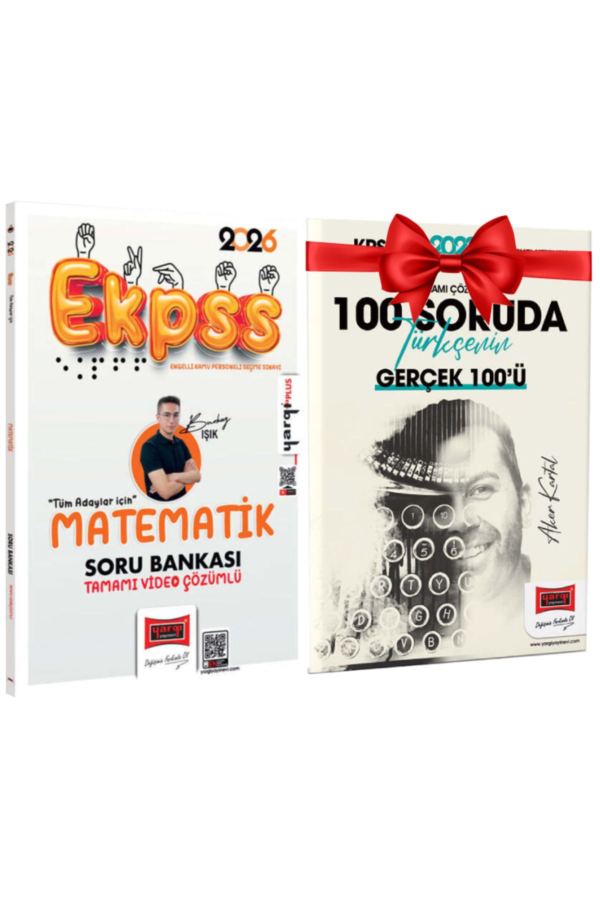 Yargı Yayınları 2026 EKPSS Tüm Adaylar İçin Matematik Tamamı Video Çözümlü Soru Bankası+Hediye 100 Soruda Türkçe