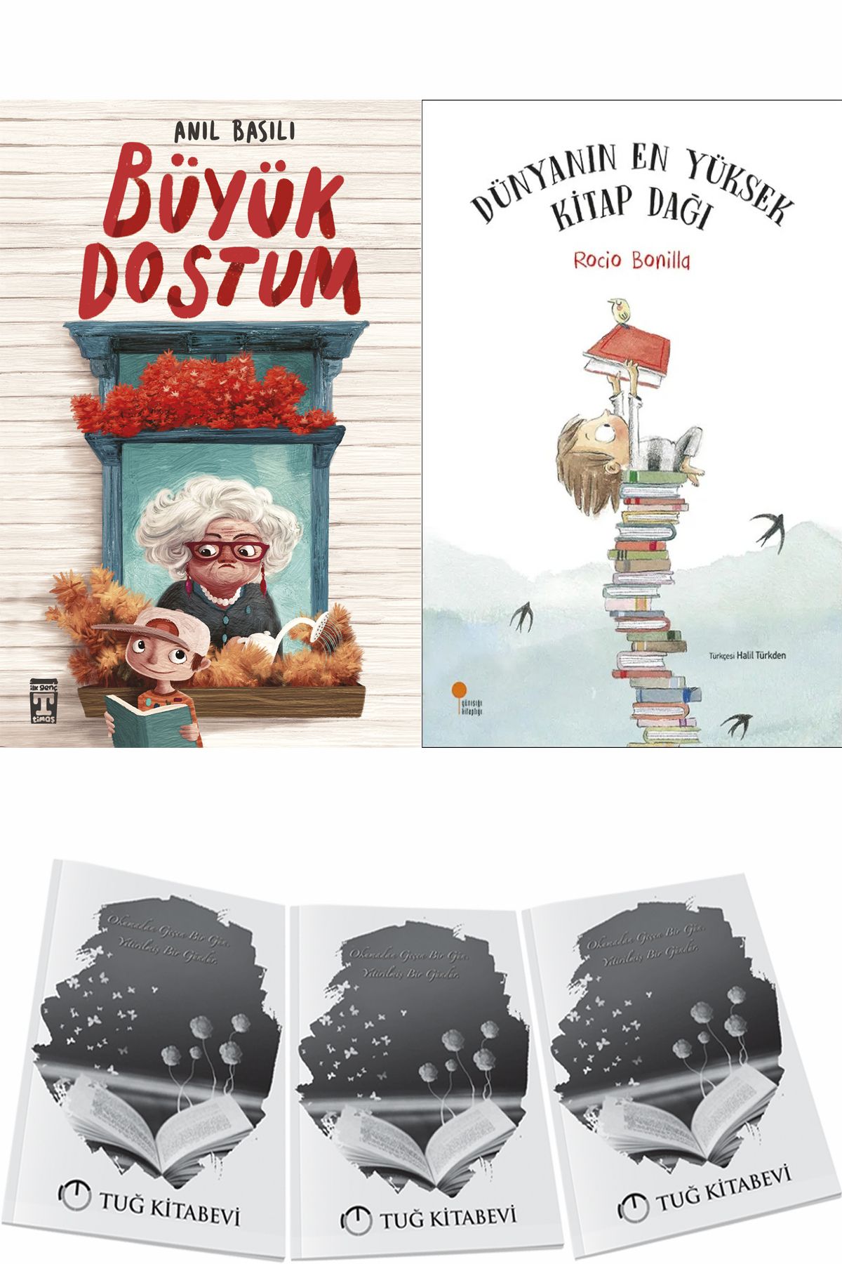 İlk Genç Timaş Büyük Dostum ve Dünyanın En Yüksek Kitap Dağı + Hediyeli
