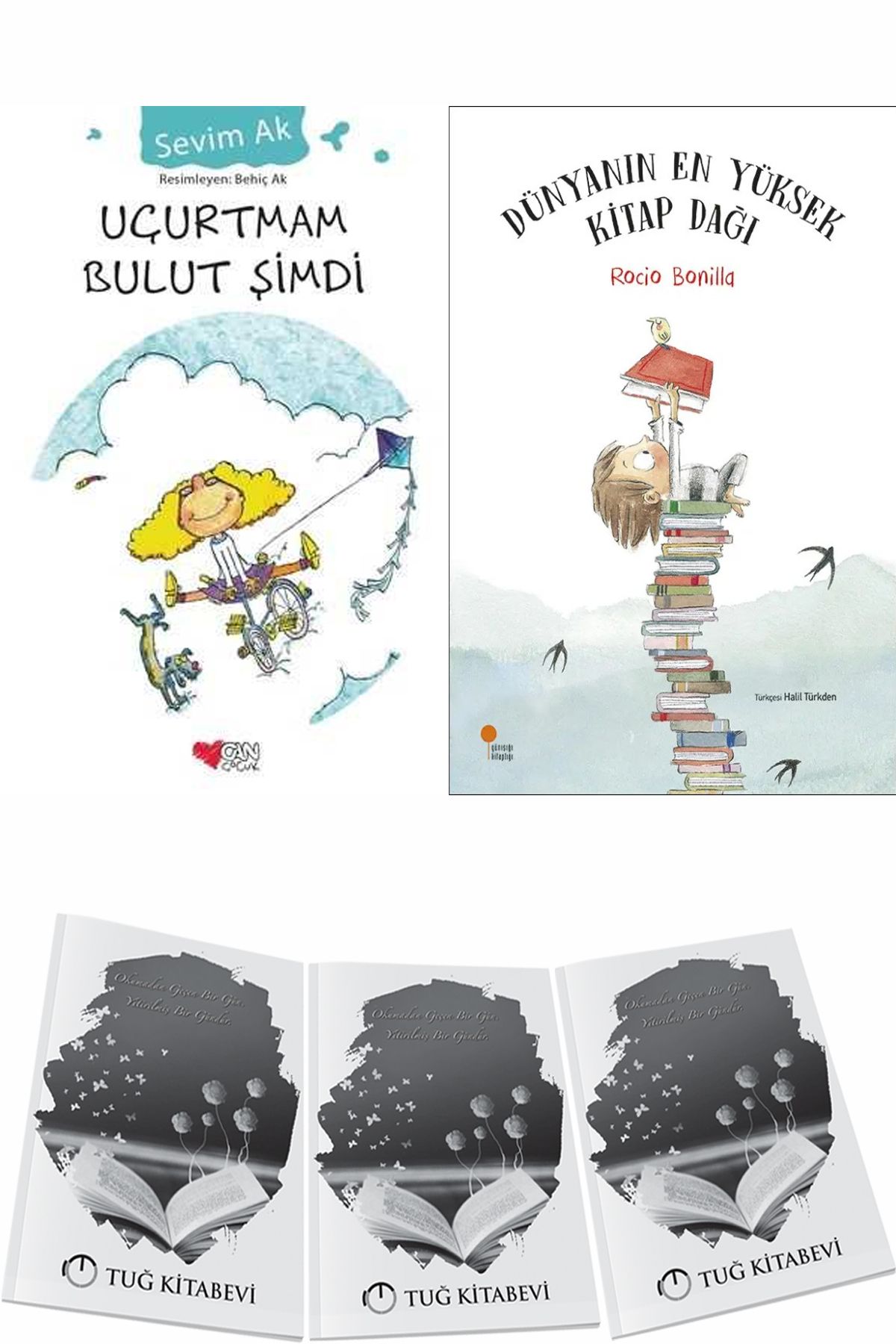 Can Yayınları Uçurtmam Bulut Şimdi ve Dünyanın En Yüksek Kitap Dağı + Hediyeli