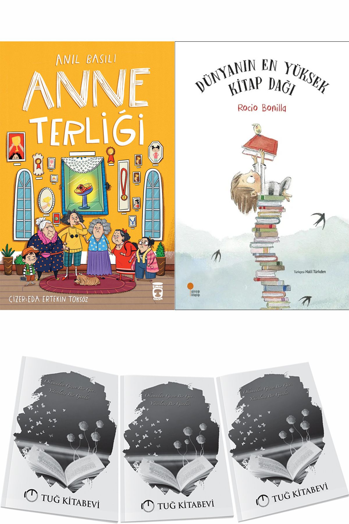 Timaş Çocuk Anne Terliği ve Dünyanın En Yüksek Kitap Dağı + Hediyeli