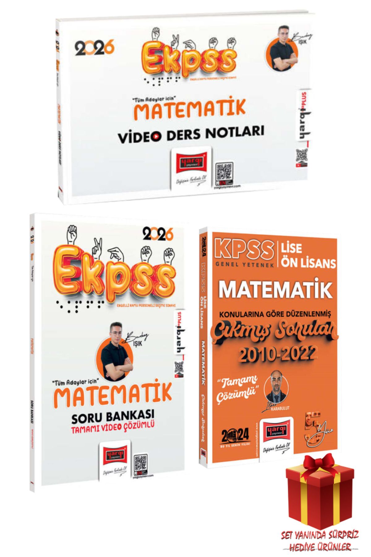 Yargı Yayınları Burkay Işık 2026 EKPSS Matematik Video Ders Notları+ Soru Bankası+ Konu Konu Çıkmış Sorular+ Hediye
