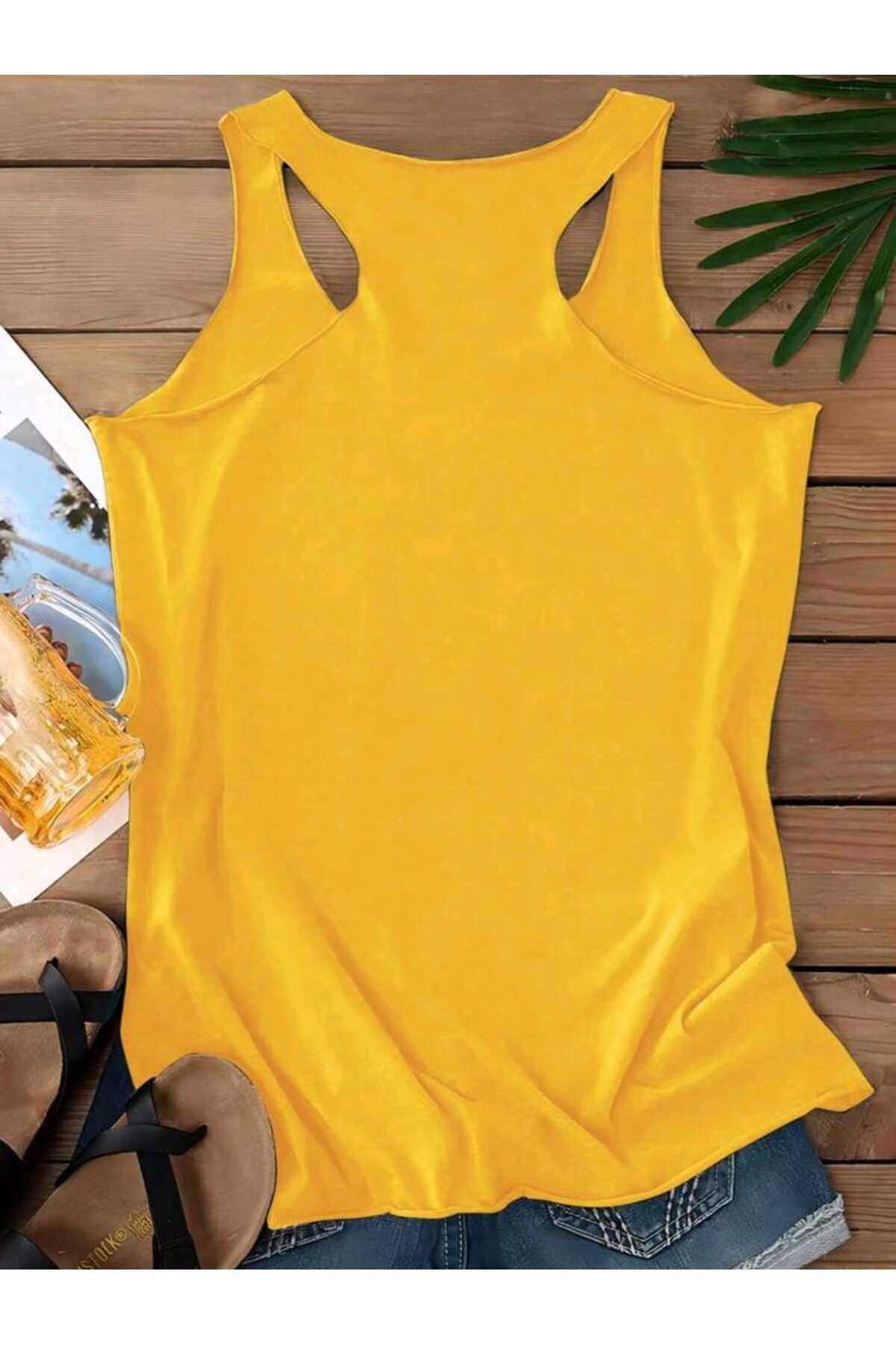FAVORİST Kadın Yüzücü Atlet Tshirt Düz Baskısız Yeni Sezon