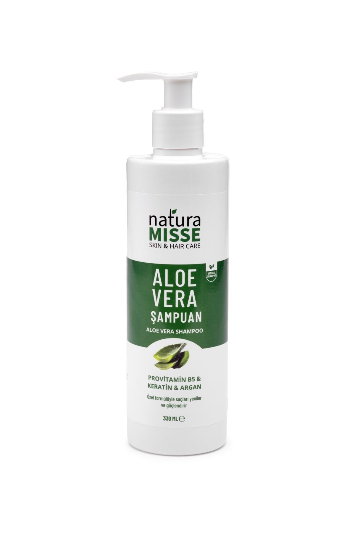 NaturaMisse loe Vera Şampuan 330 ml Keratin B5 Provitamin Ylang Yağı Dökülme Karşıtı Güçlü Besleyici Saçlar