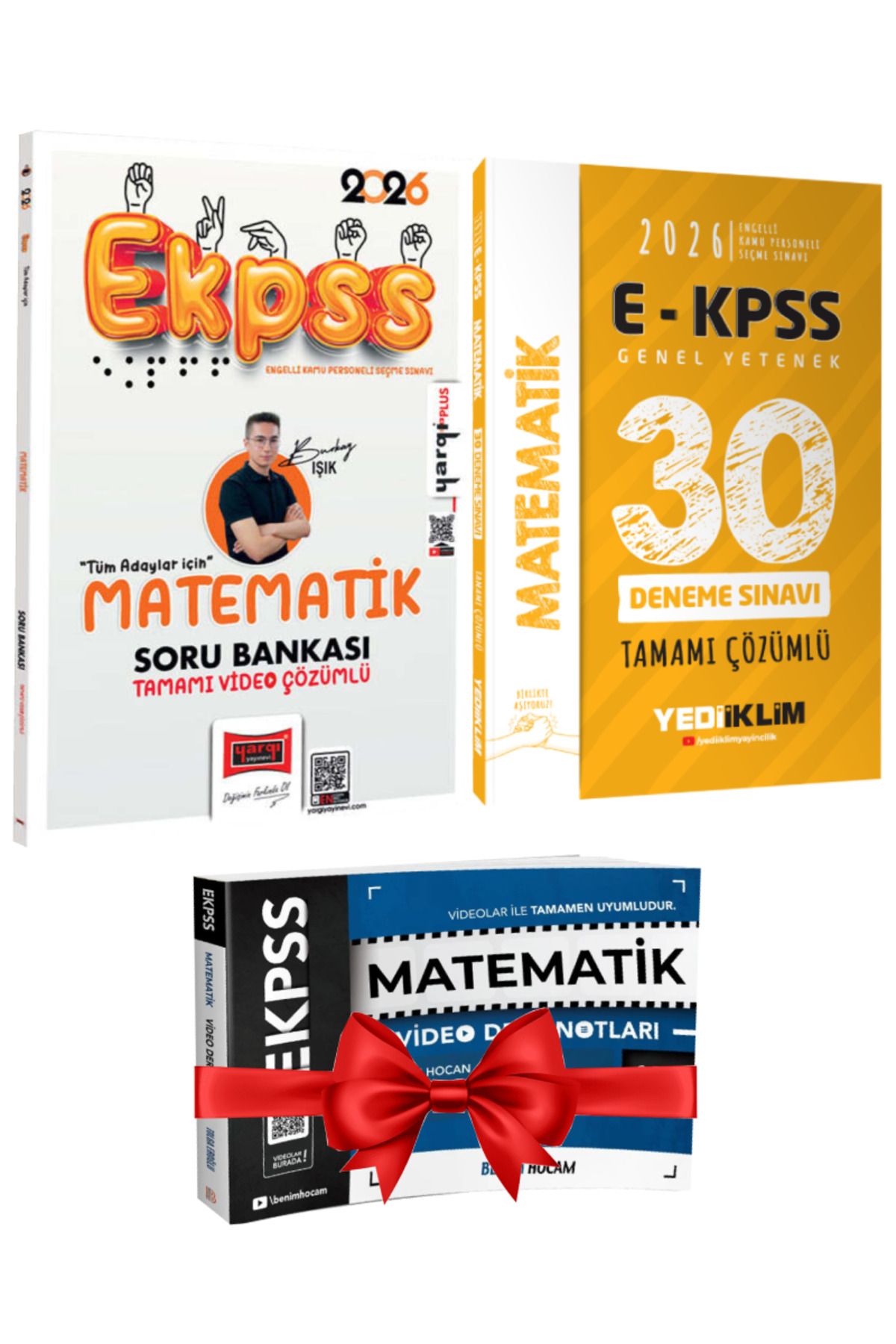 Yargı Yayınları 2026 EKPSS Tüm Adaylar İçin Matematik Tamamı Video Çözümlü Soru Bankası+30 Deneme+Hediye Ders Notlar