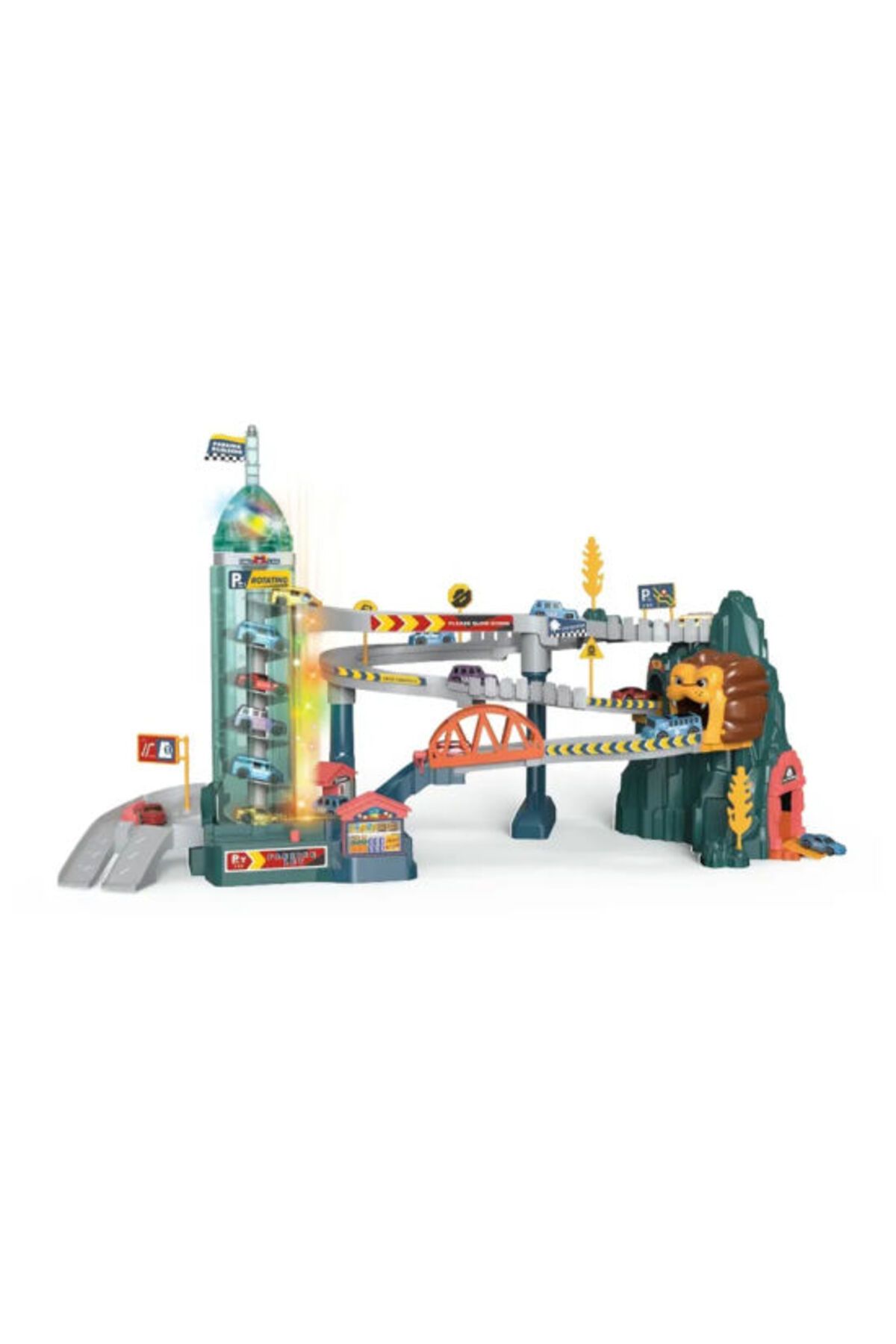 ideal STORE-Ideal STORE Lion Adventures Playset, interactive obstacle course, tower with automatic lift, incl. 3