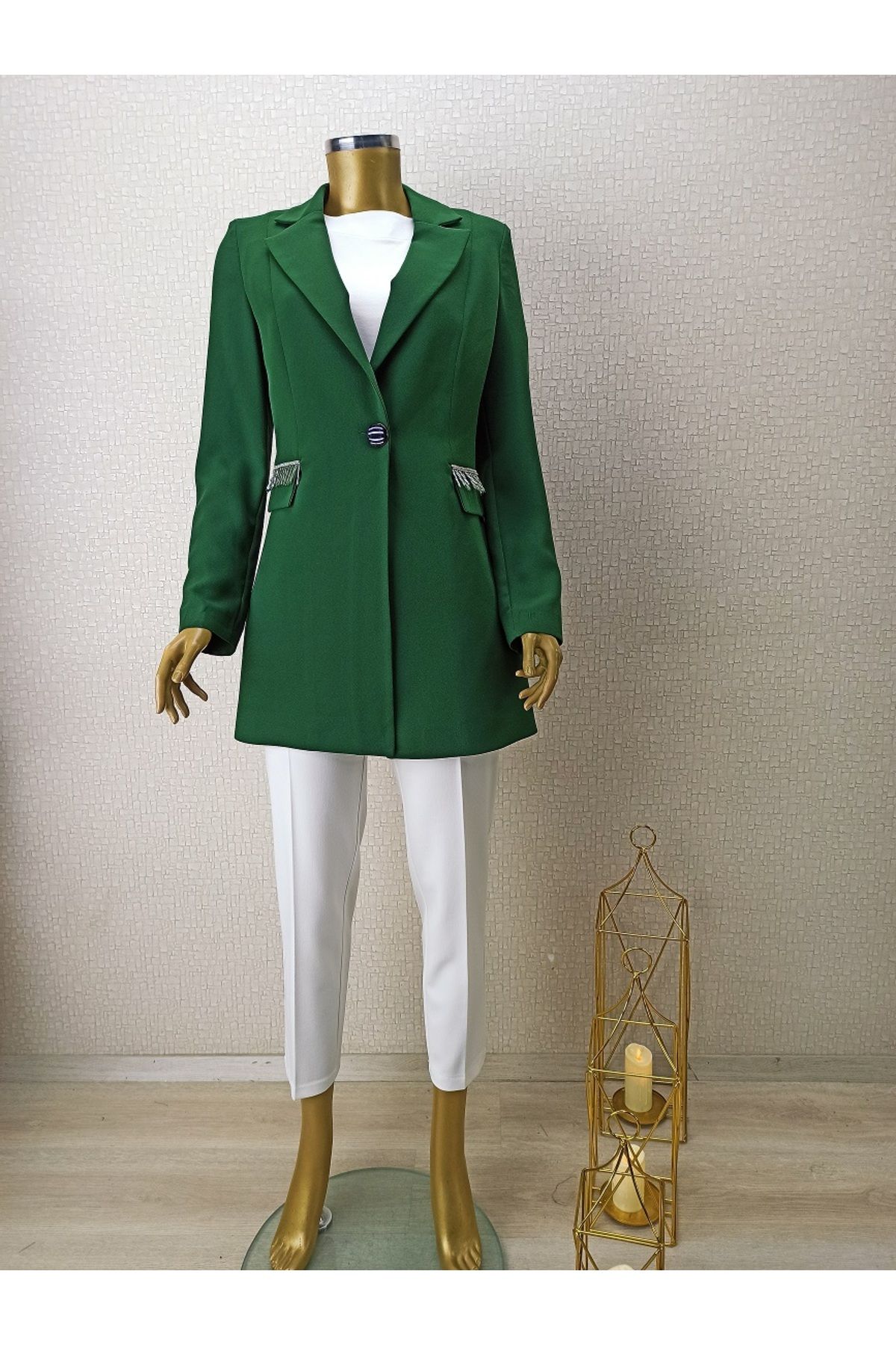 ELİF ERGÜN TEKSTİL QYS BLAZER CEKET 7001 #22-08#